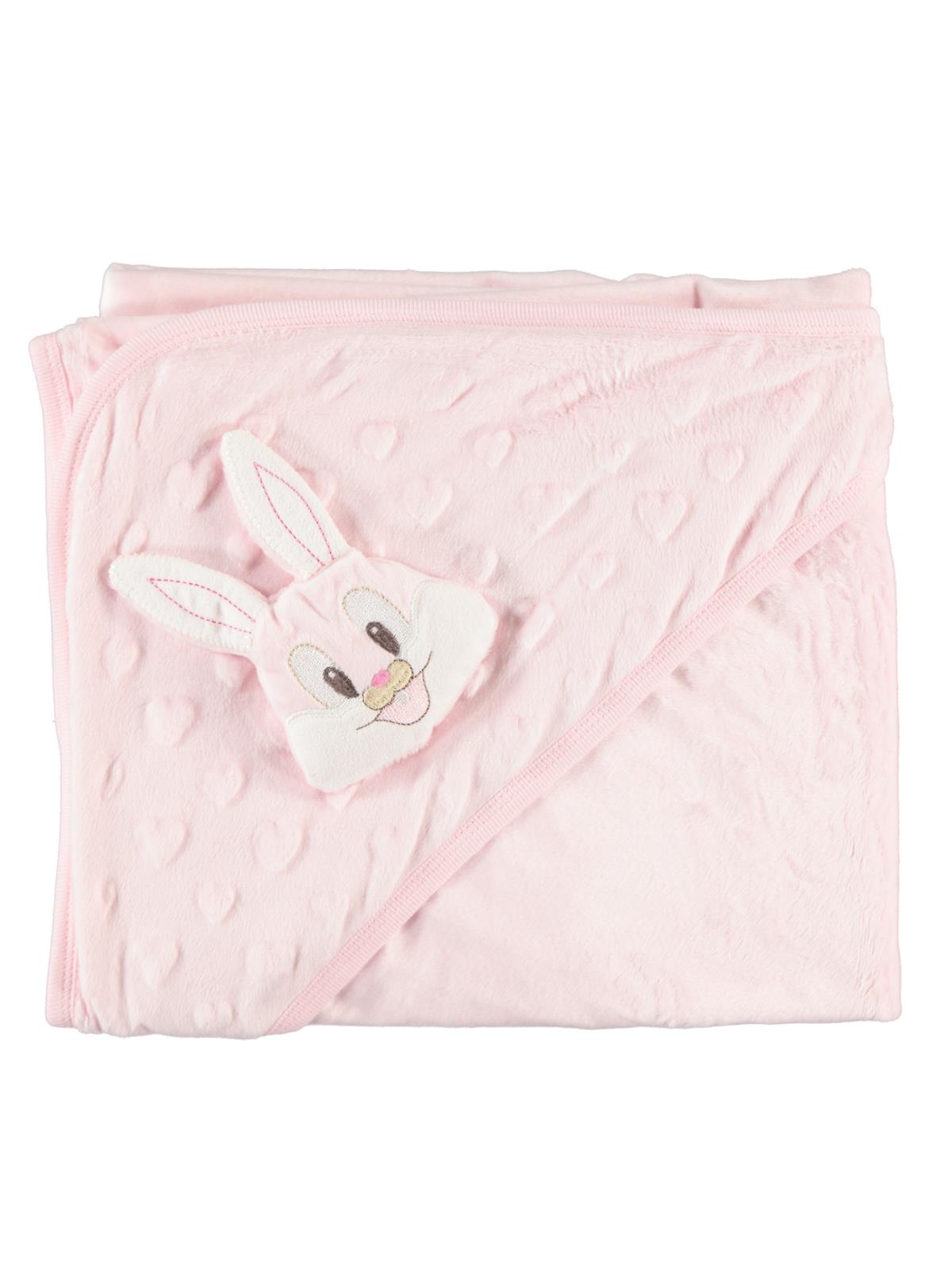 Albimini Bebek Çift Kat Oyuncaklı Battaniye 80x90 cm Pembe