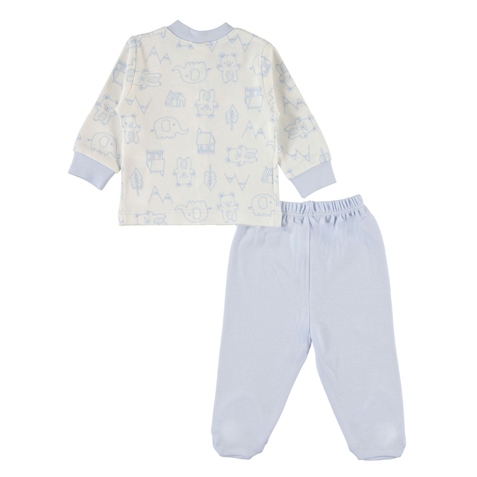 Civil Baby Bebek Pijama Takımı 0-6 Ay Mavi