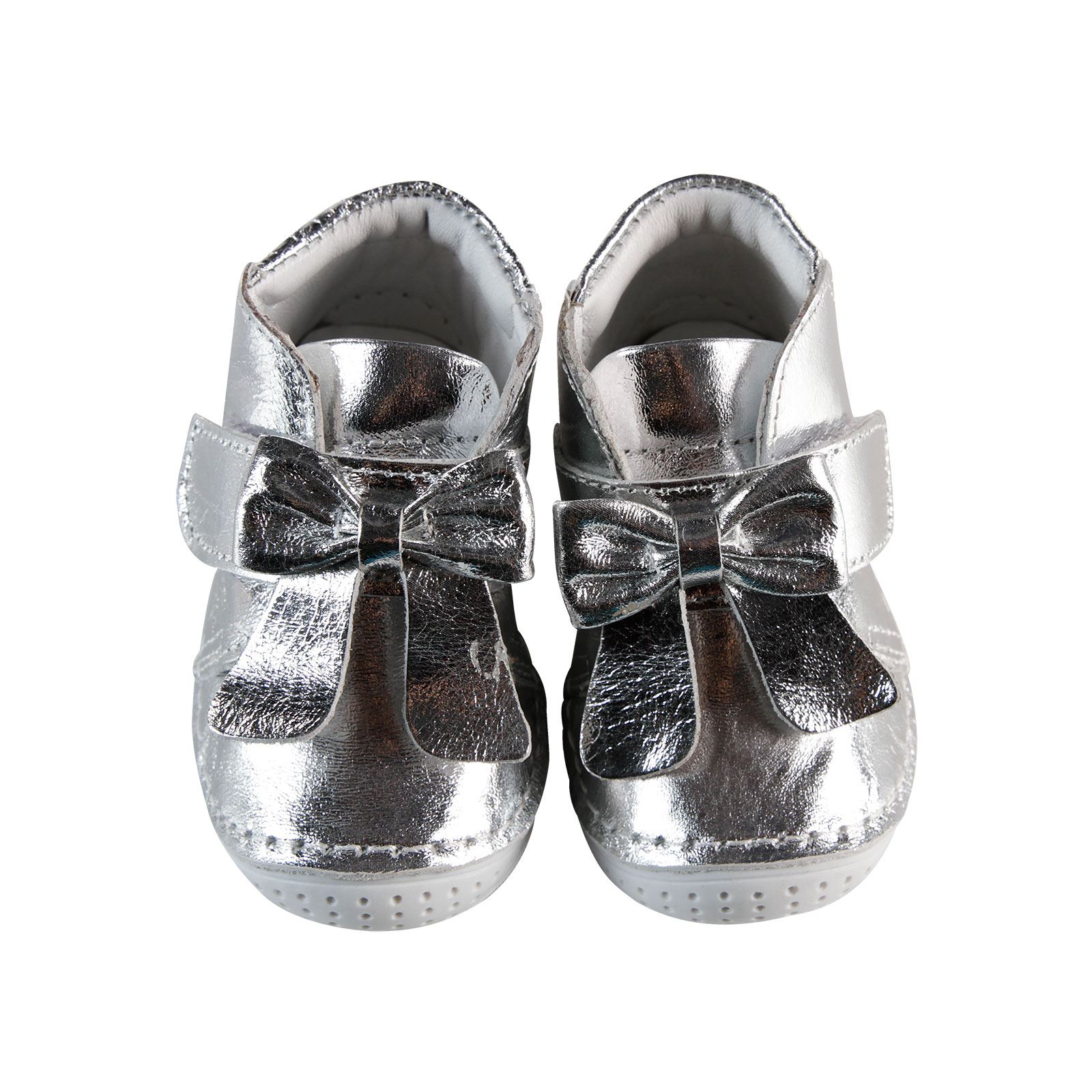 Baby Force Kız Bebek Deri İlkadım Ayakkabısı 18-21 Numara Gri