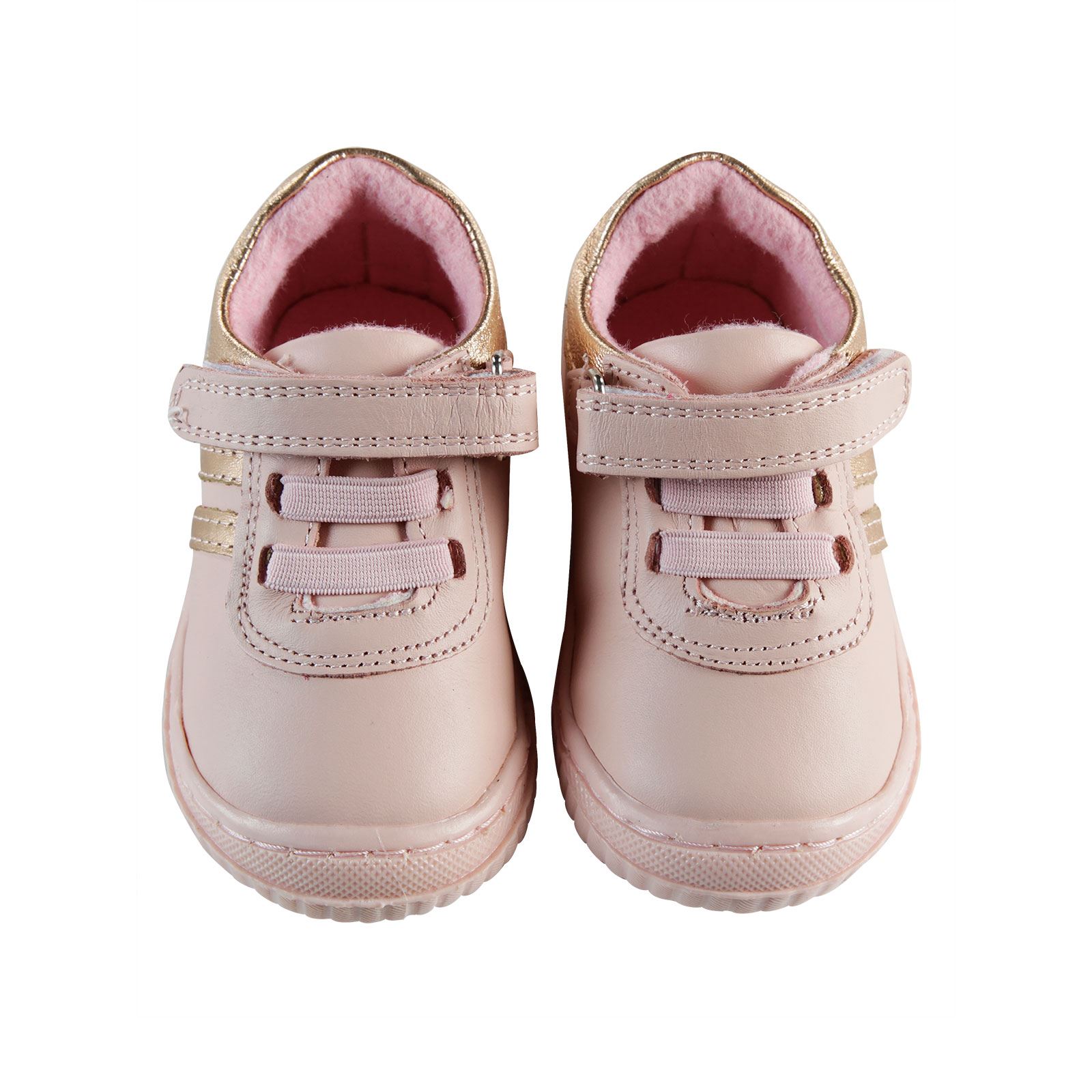 Baby Force Kız Bebek Deri İlkadım Ayakkabısı 19-22 Numara Pudra Pembe
