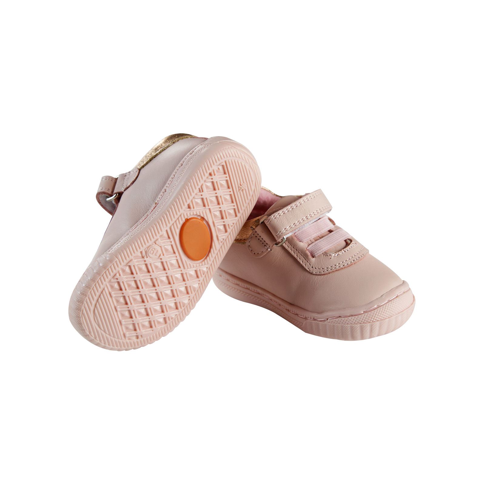 Baby Force Kız Bebek Deri İlkadım Ayakkabısı 19-22 Numara Pudra Pembe