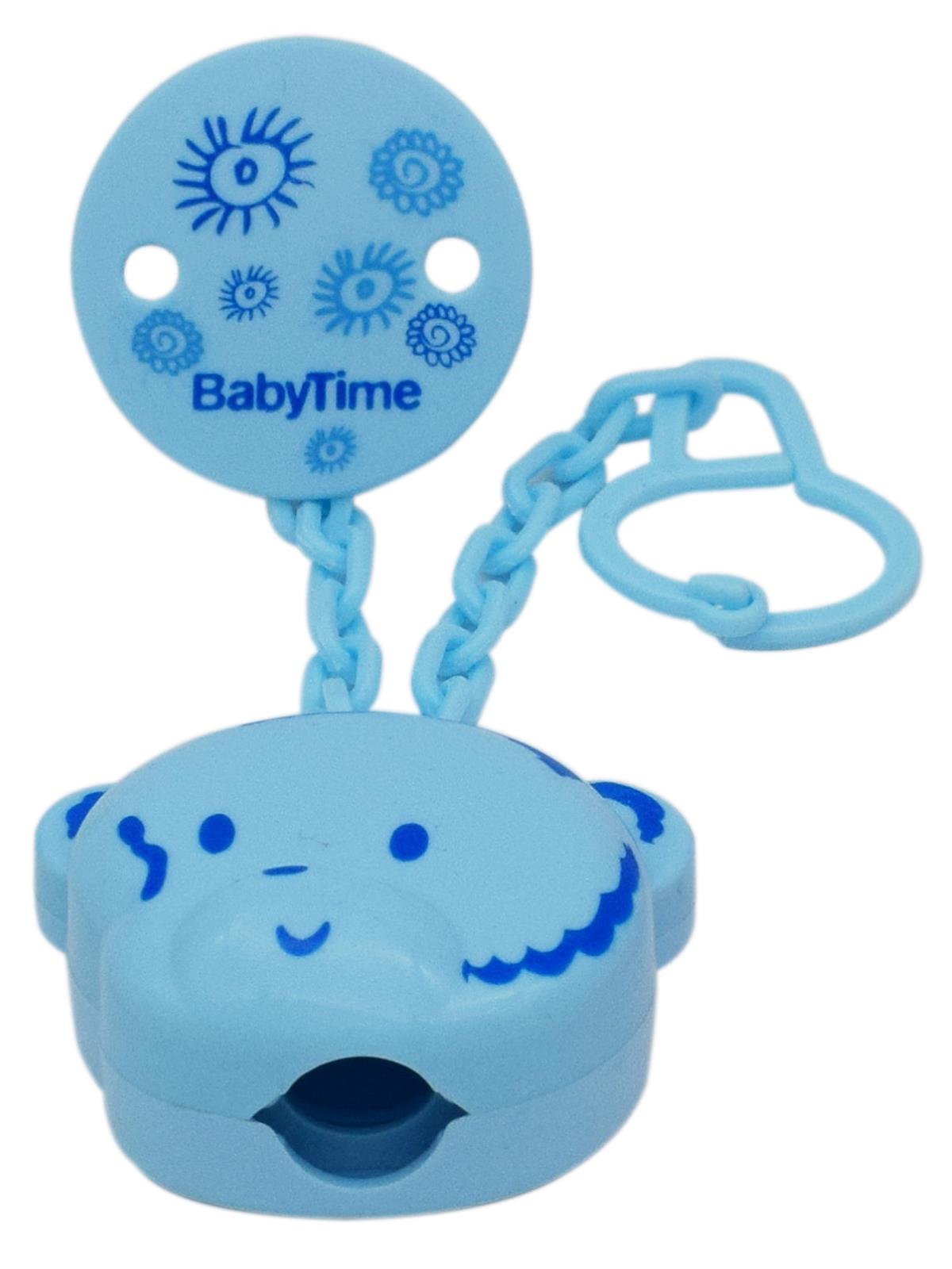 BabyTime Panda Figürlü Silikon Saklama Kabı Mavi