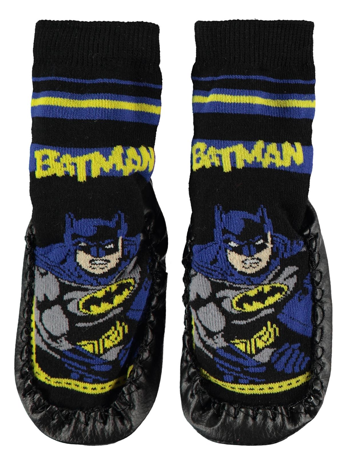 Batman Erkek Çocuk Çarık Çorap 18-24 Numara Siyah