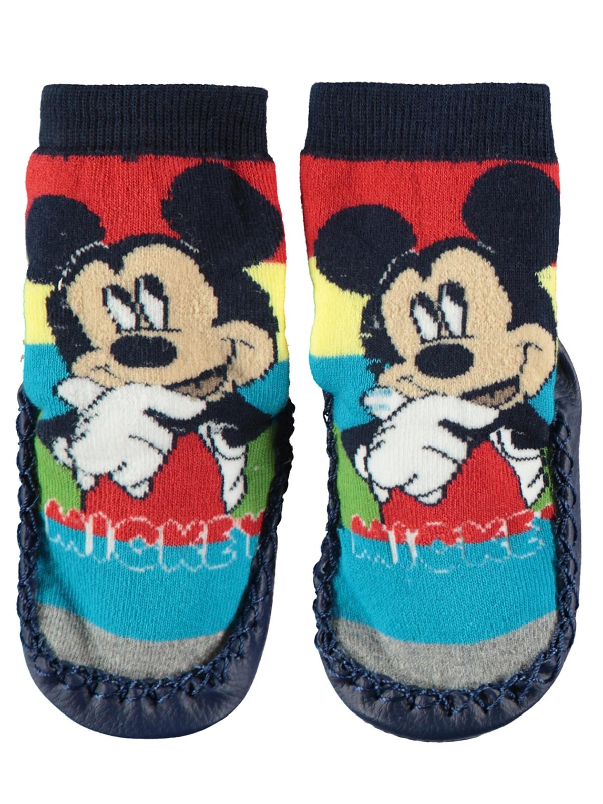 Mickey Mouse Erkek Çocuk Çarık Çorap 18-24 Numara Lacivert
