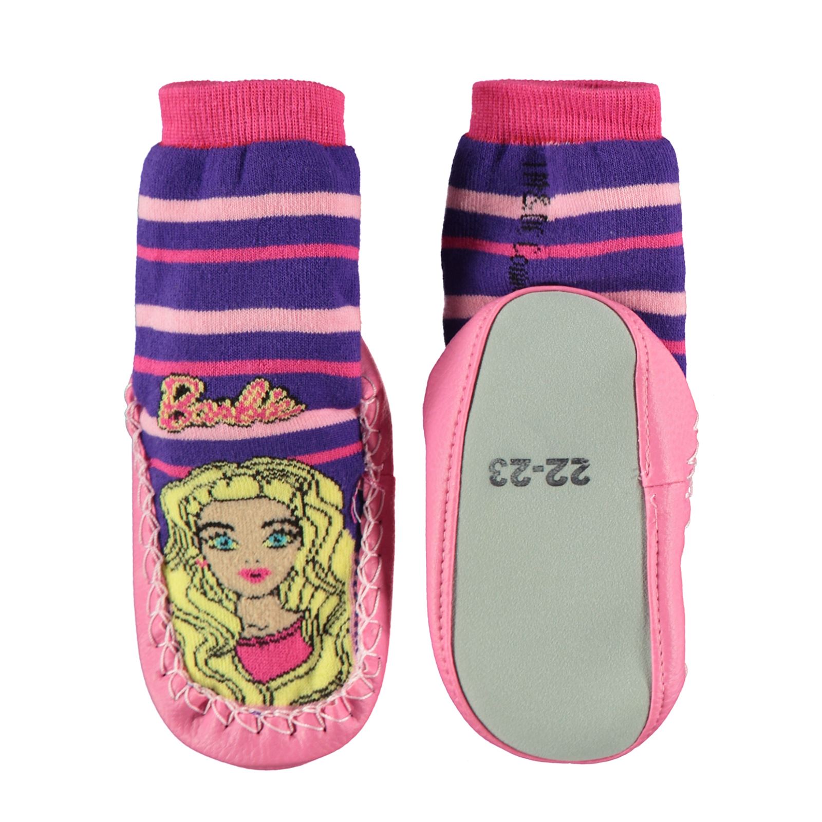 Barbie Kız Çocuk Çarık Çorap 18-24 Numara Pembe