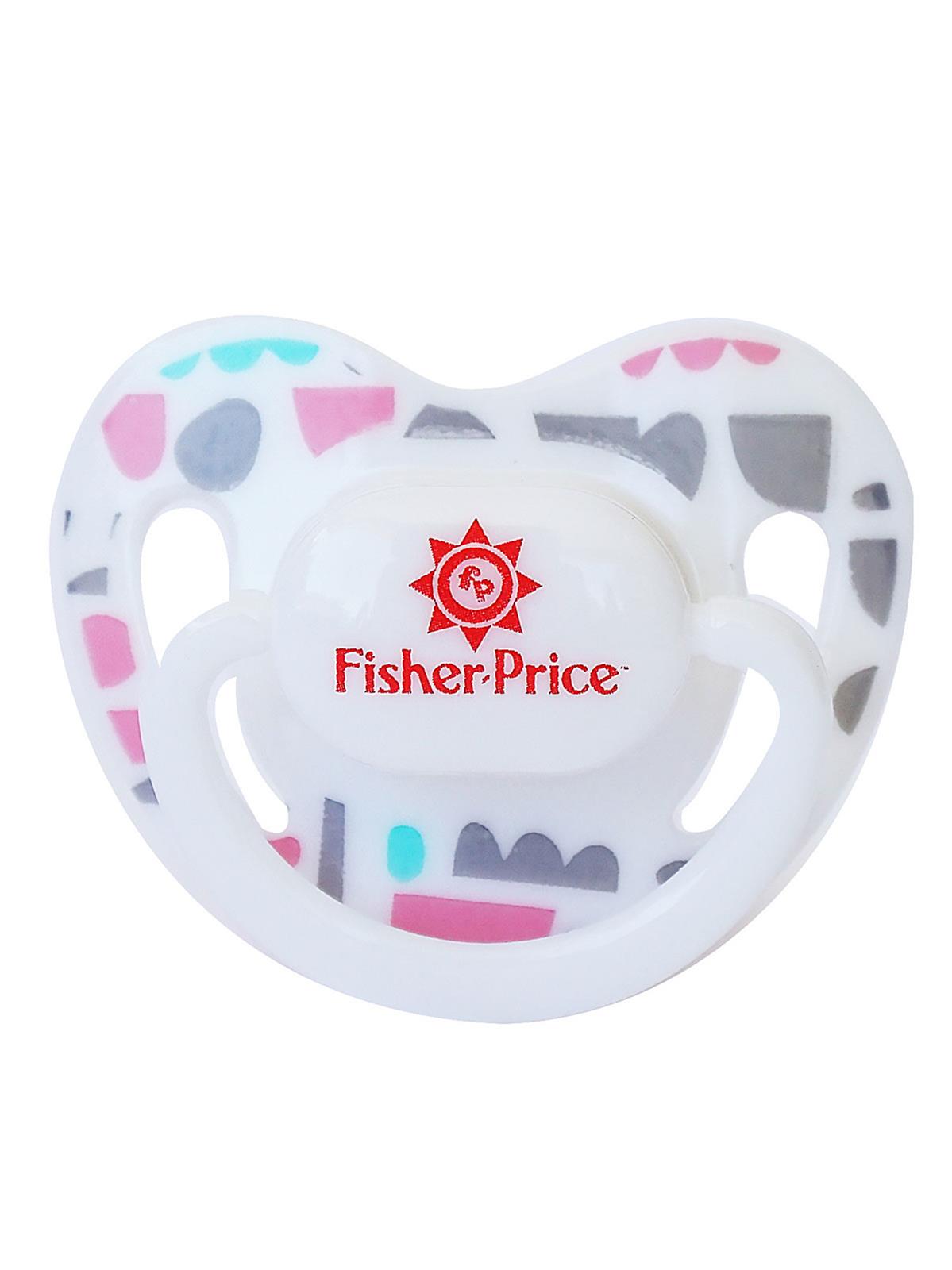 Fisher Price Klasik Desenli Silikon Emzik 0-6 Ay Pembe