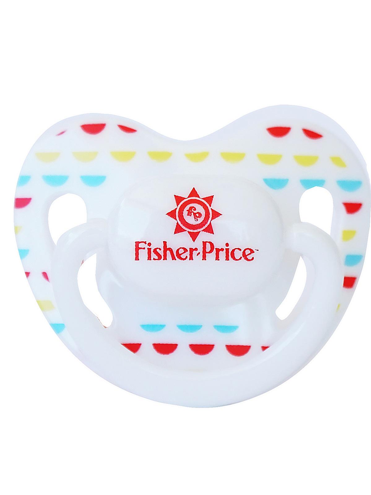 Fisher Price Klasik Desenli Silikon Emzik 0-6 Ay Mavi