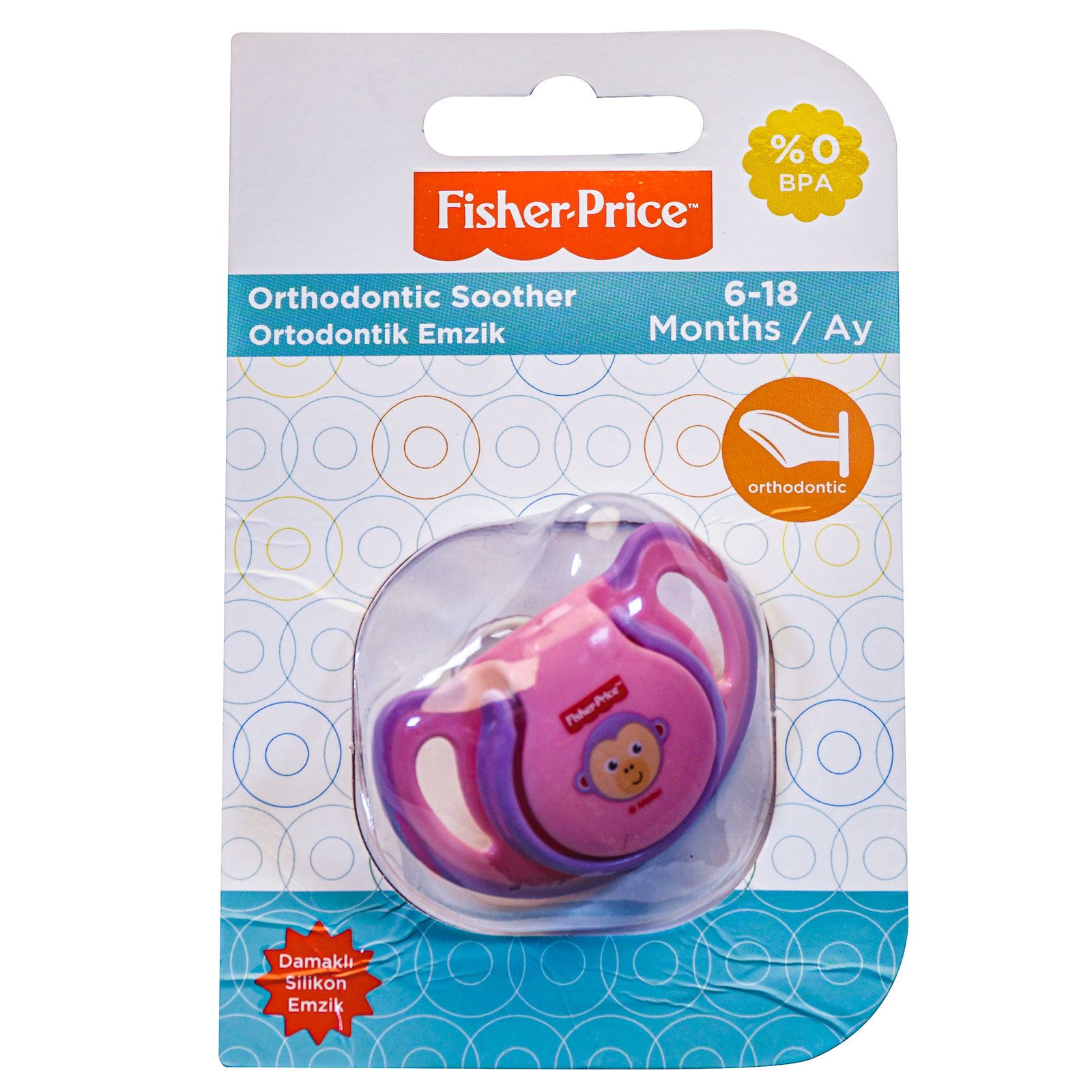 Fisher Price Soft Touch Silikon Emzik 6-18 Ay Pembe