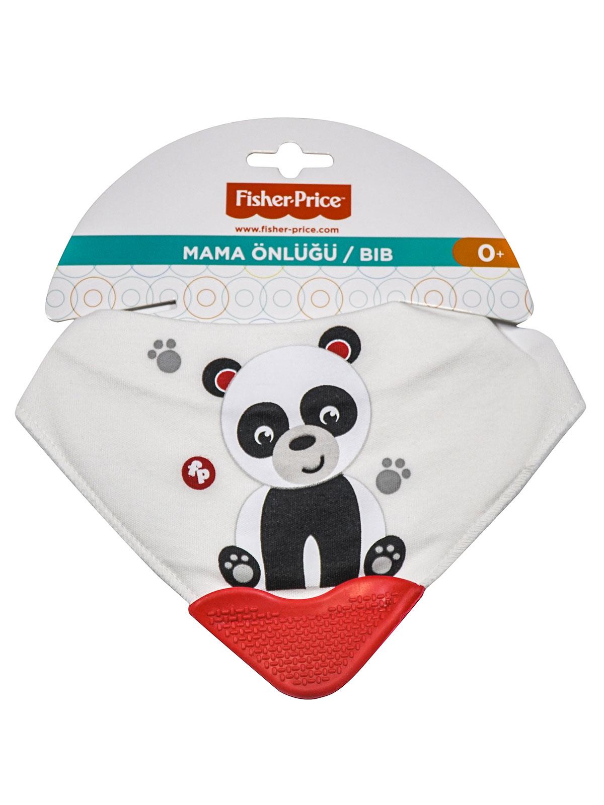 Fisher Price Panda Fular Diş Kaşımalı Önlük Ekru 0-24 Ay