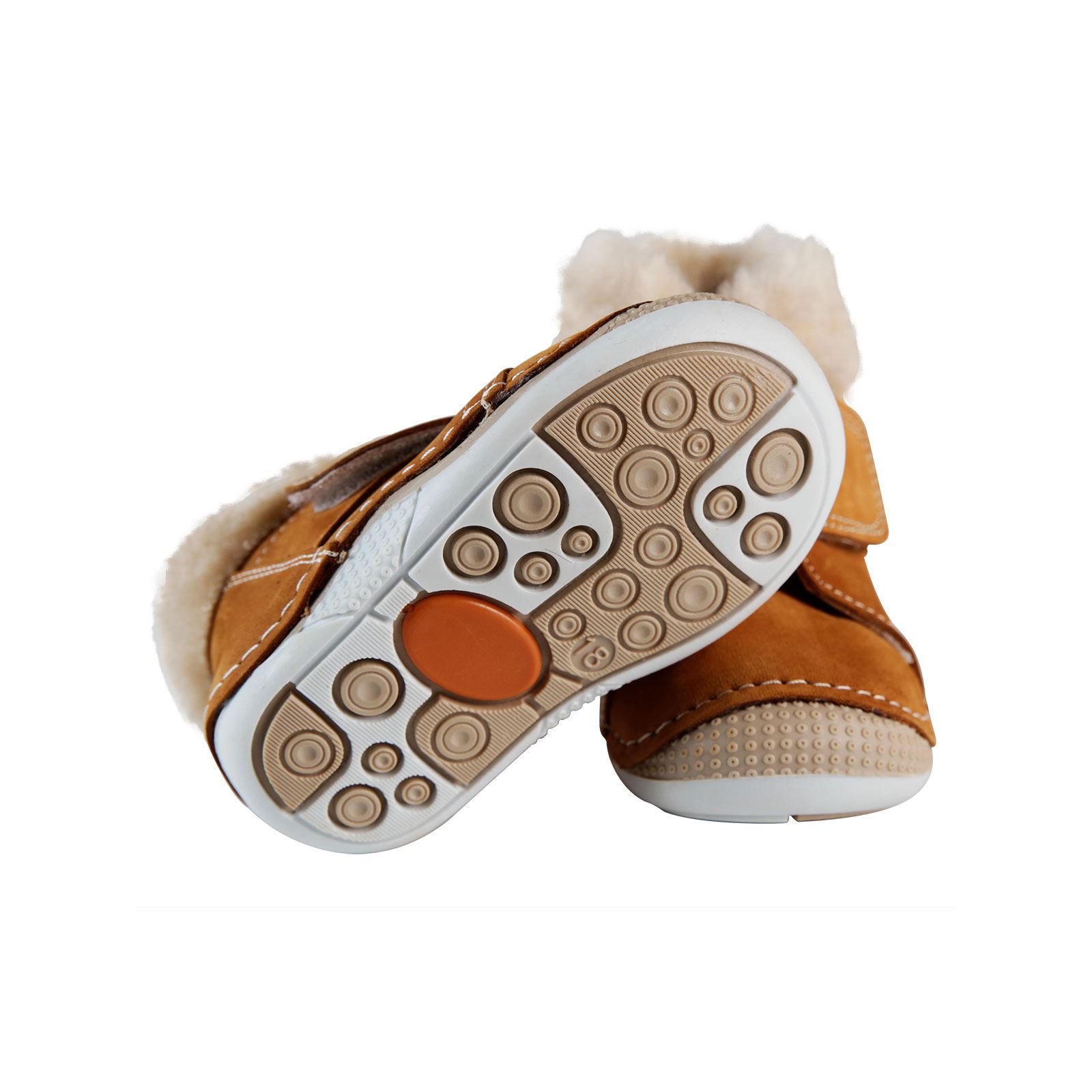 Baby Force Erkek Bebek Deri İlkadım Ayakkabısı 18-21 Numara Kahverengi