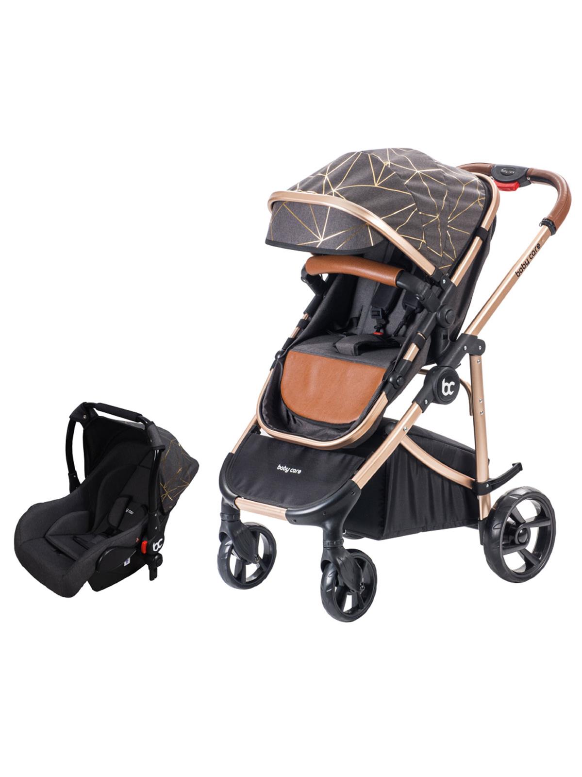 Babycare Titan Trio Gold Travel Sistem Bebek Arabası Siyah