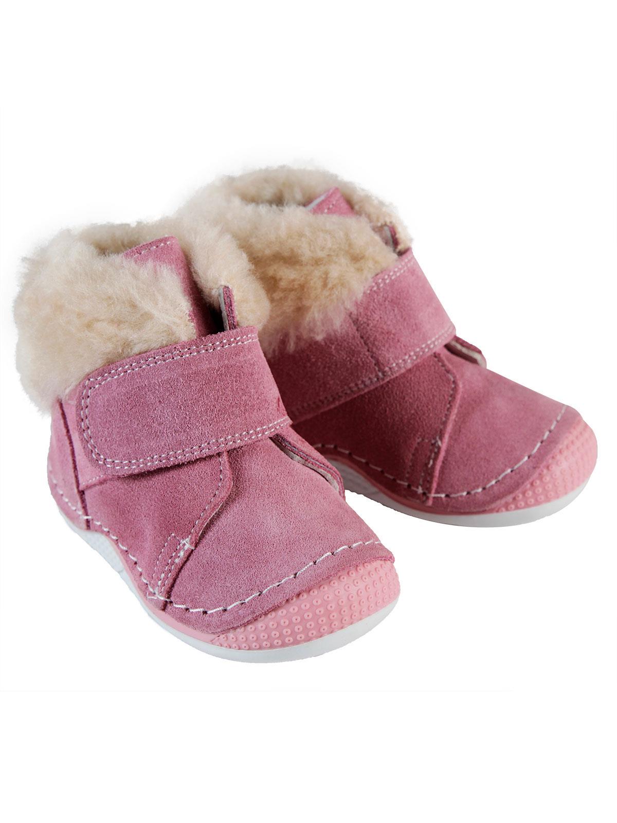 Baby Force Kız Bebek Deri İlkadım Ayakkabısı 18-21 Numara Pembe