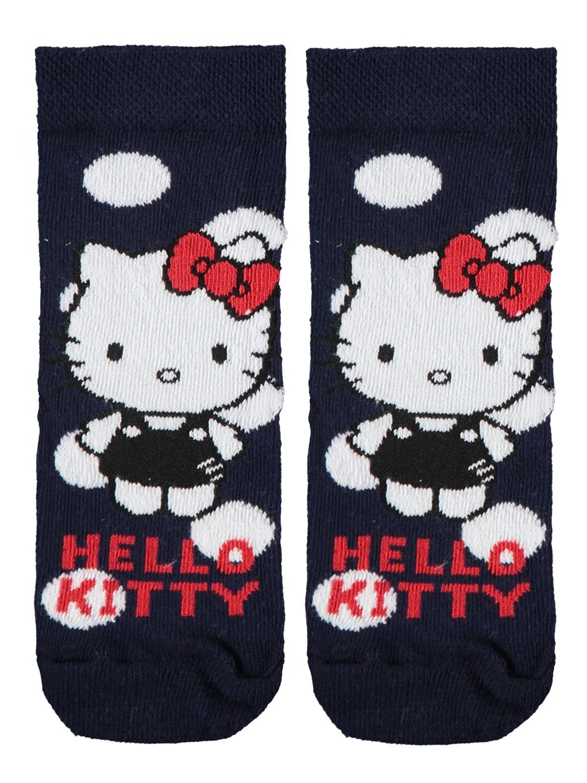 Hello Kitty Kız Çocuk Çorap 3-9 Yaş Lacivert