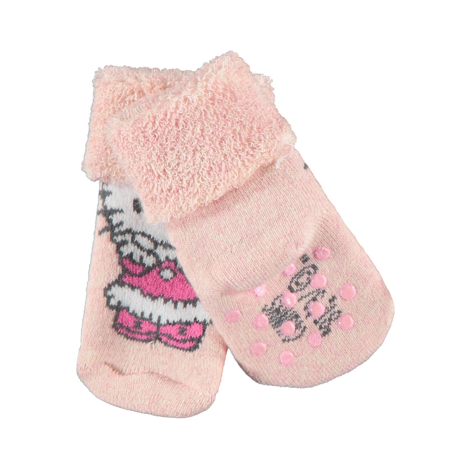 Hello Kitty Kız Bebek Çorap 0-3 Yaş Pudra Pembe