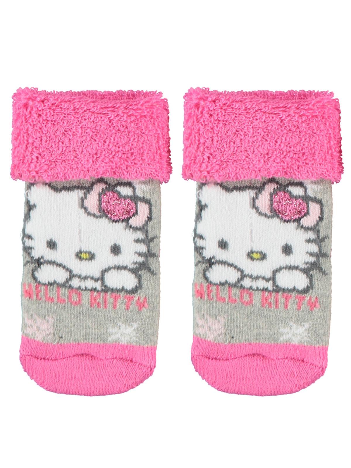Hello Kitty Kız Bebek Çorap 0-3 Yaş Fuşya