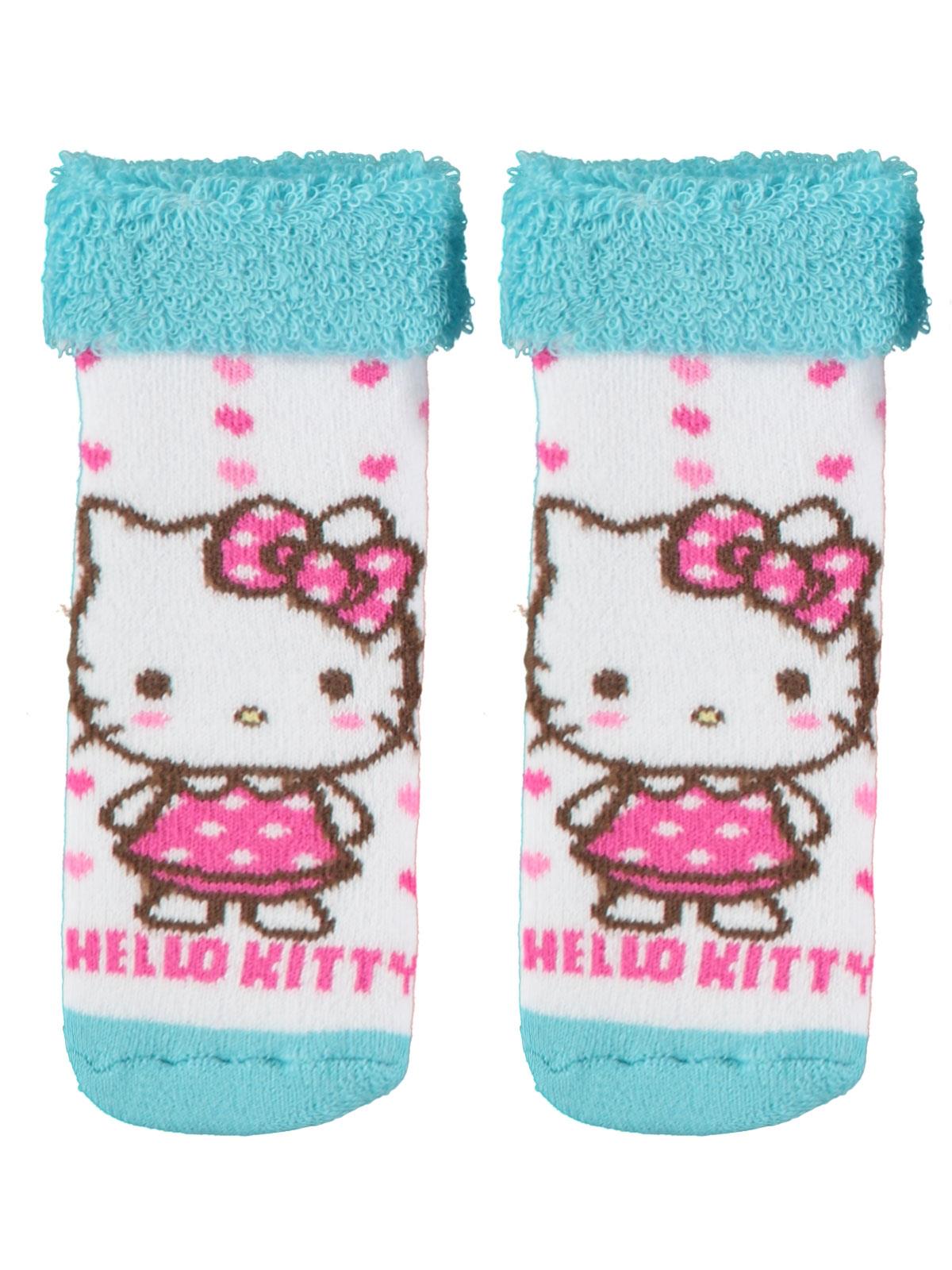 Hello Kitty Kız Bebek Çorap 0-3 Yaş Turkuaz