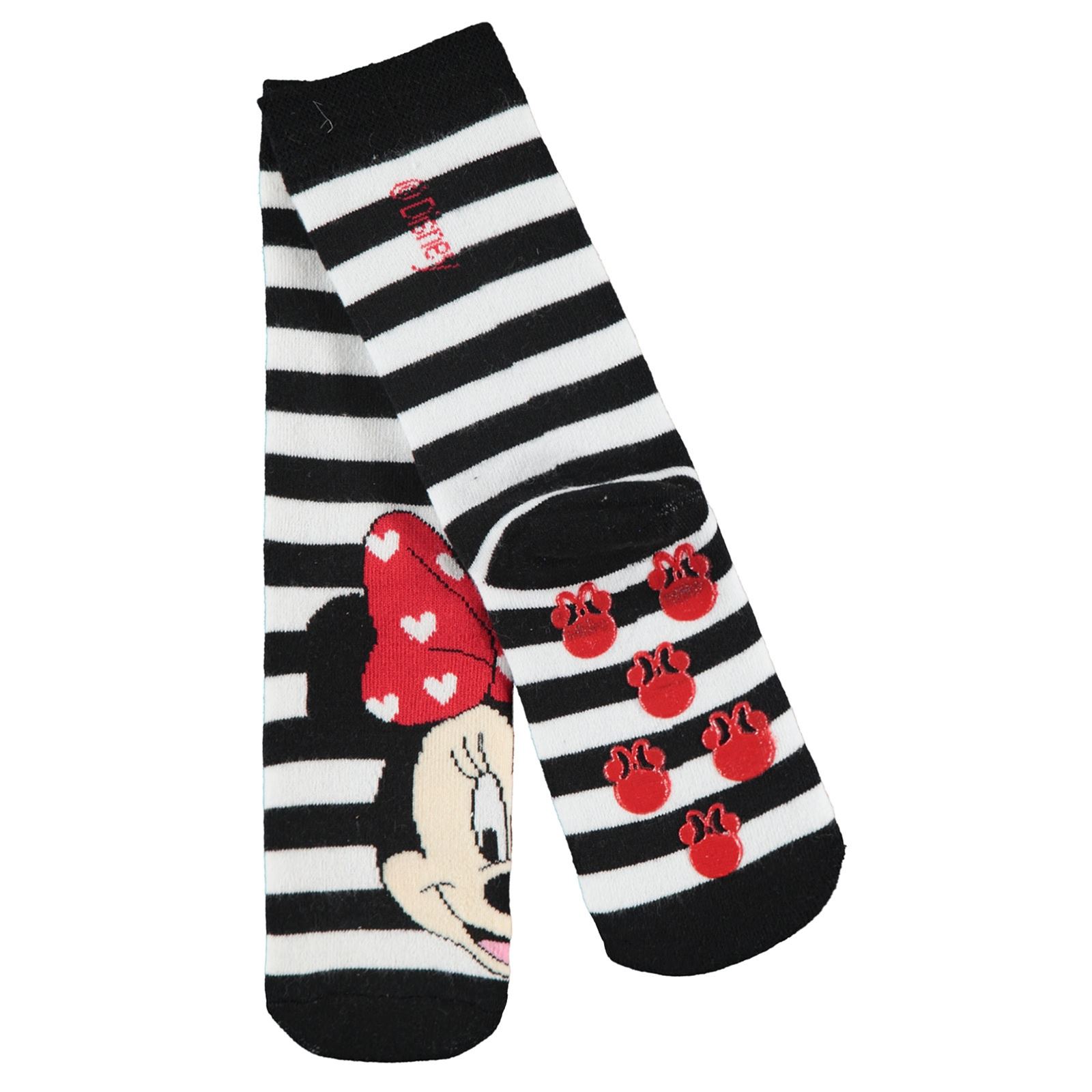 Minnie Mouse Kız Çocuk Çorap 3-7 Yaş Siyah