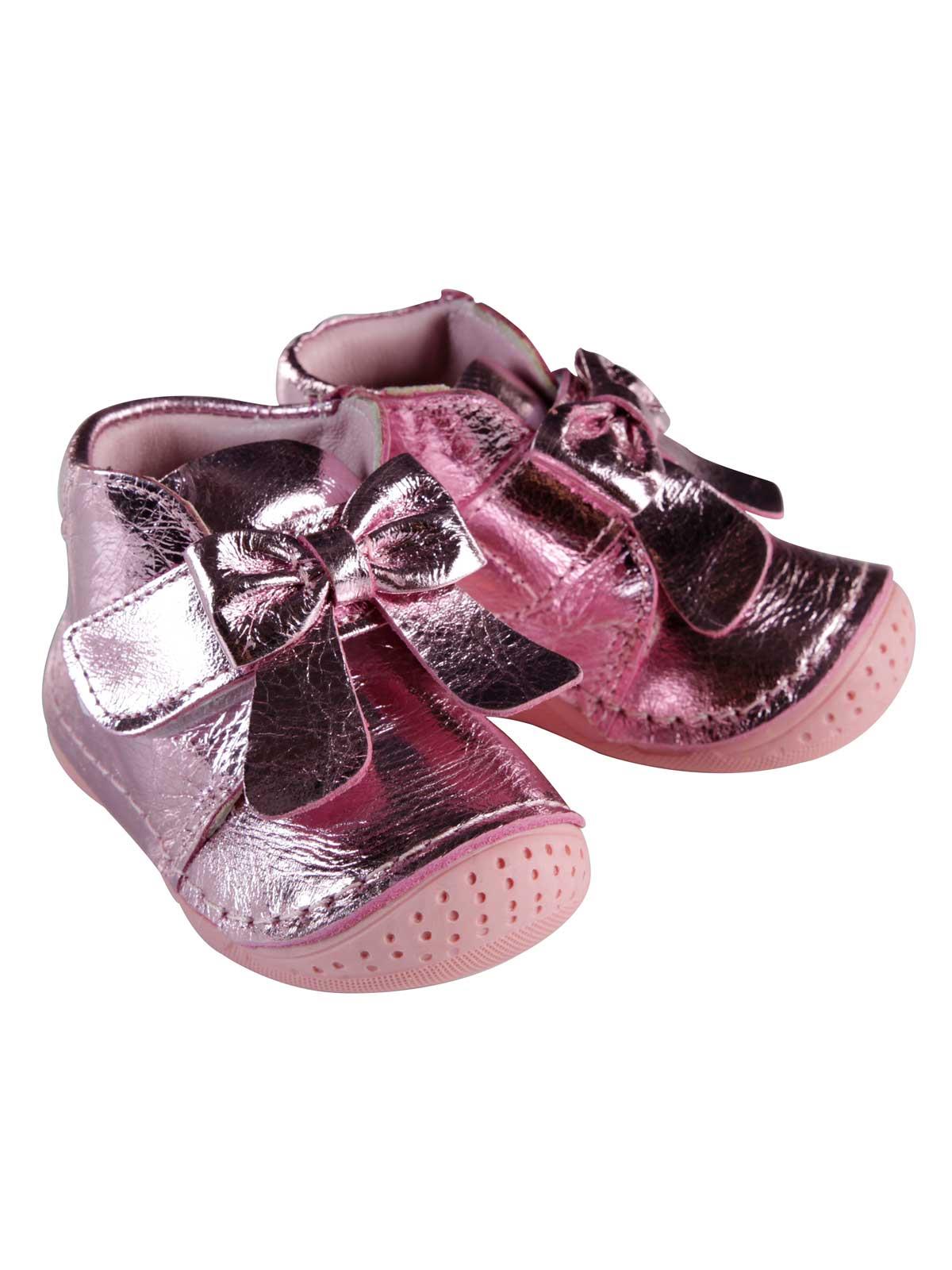 Baby Force Kız Bebek Deri İlkadım Ayakkabısı 18-21 Numara Pembe
