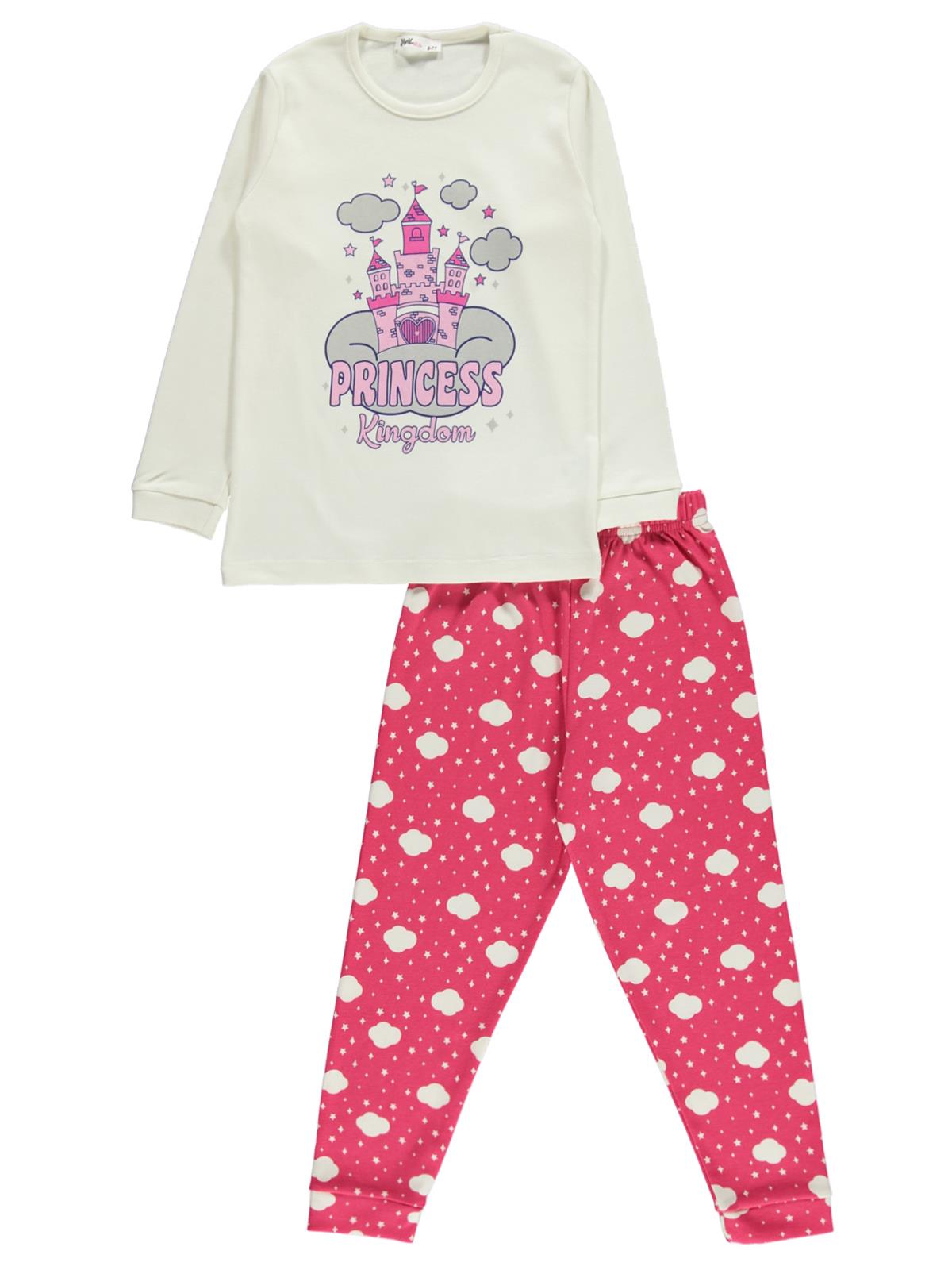 Civil Girls Kız Çocuk Pijama Takım 6-9 Yaş Ekru