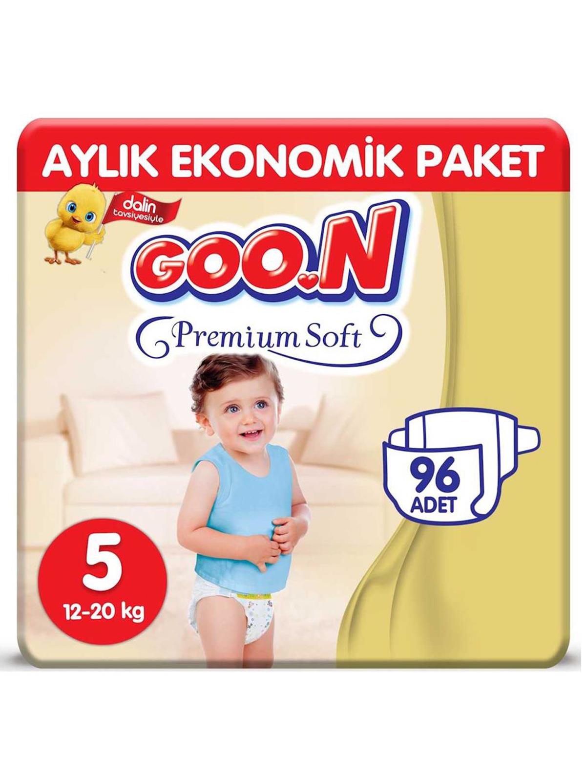 Goon Premium Soft Eko Bebek Bezi 5 Beden 96 Adet Fırsat Paketi