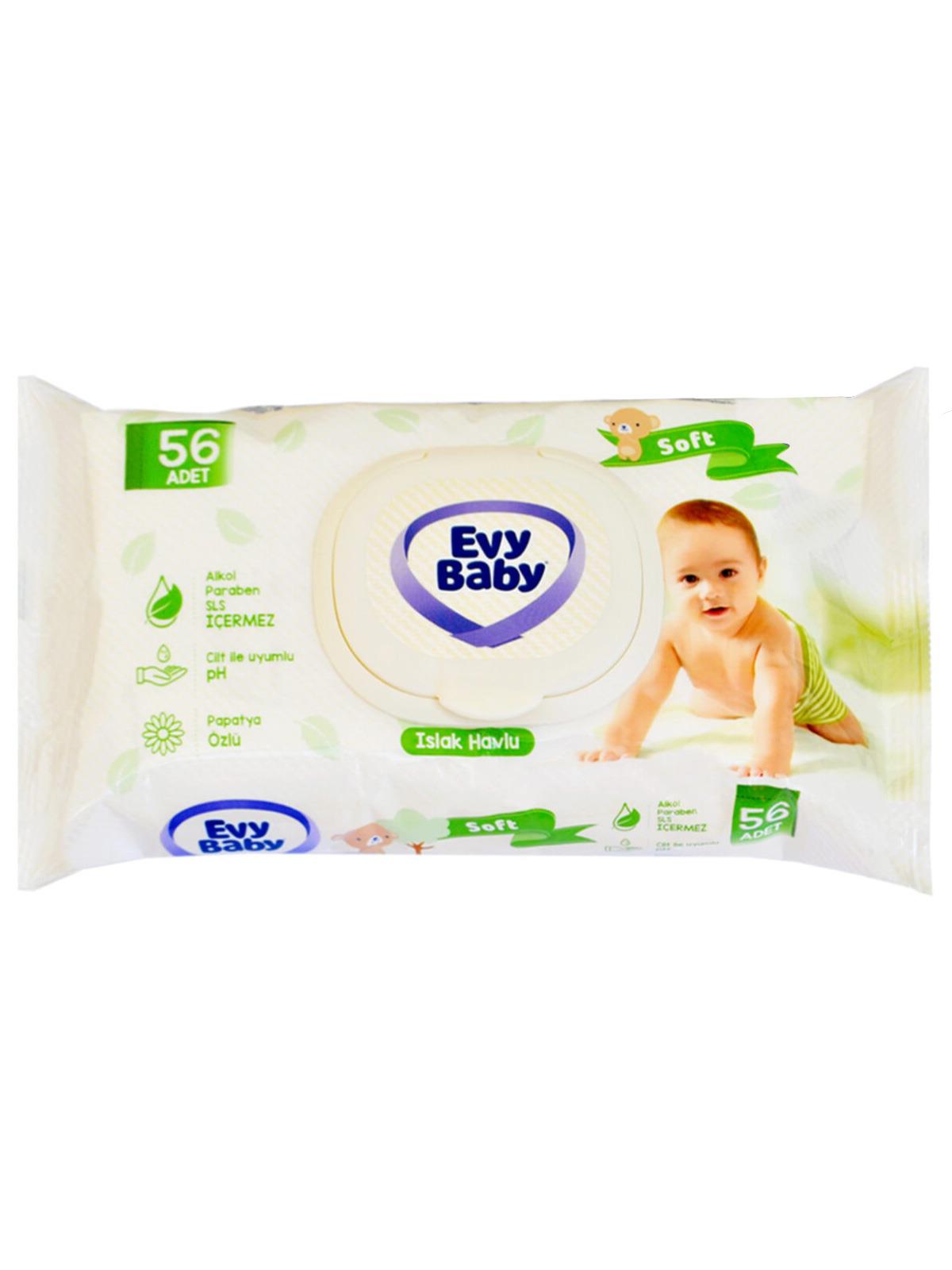 Evy Baby Soft Islak Havlu 56 Yaprak