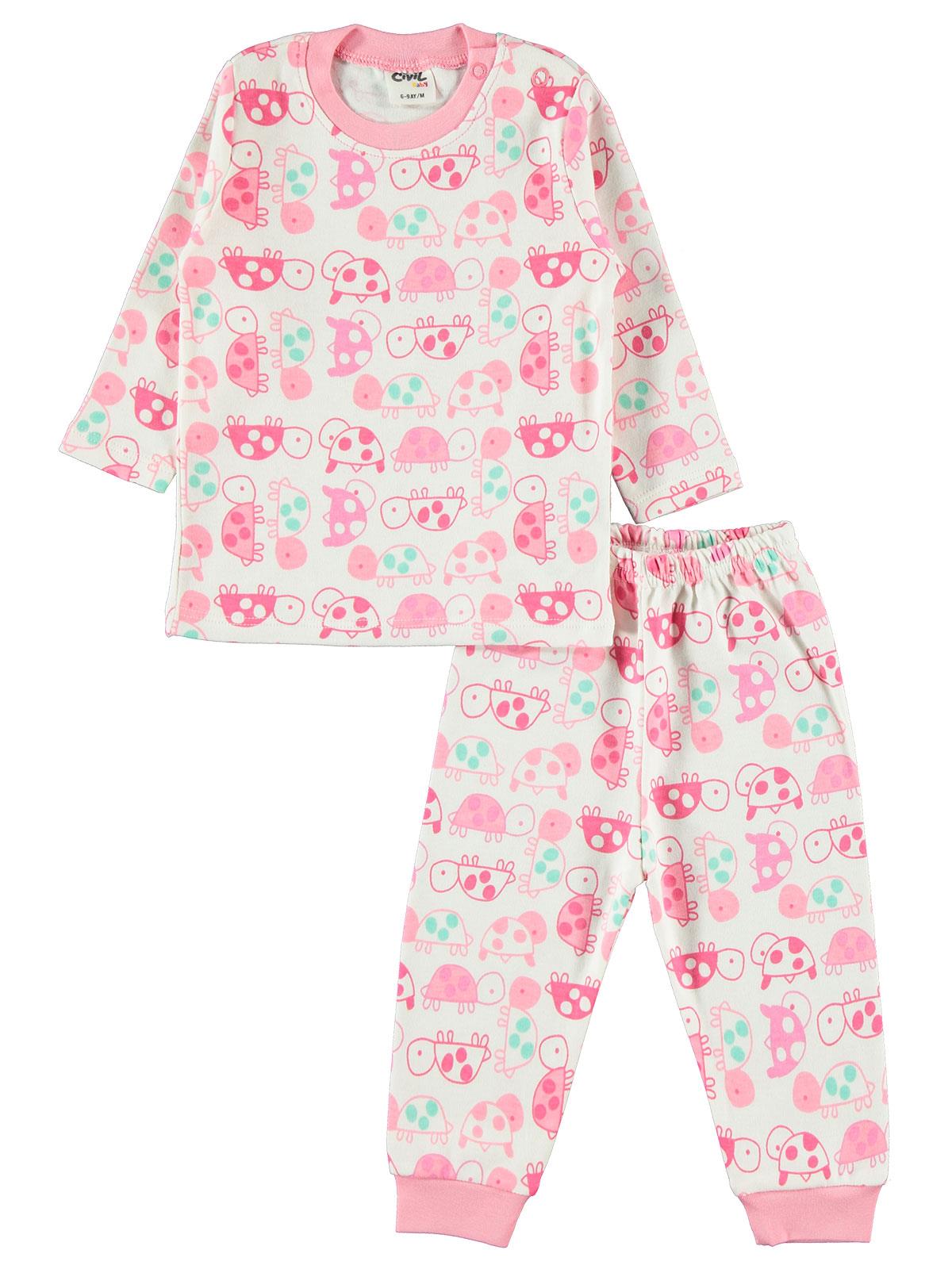 Civil Baby Bebek Pijama Takımı 6-18 Ay Pembe