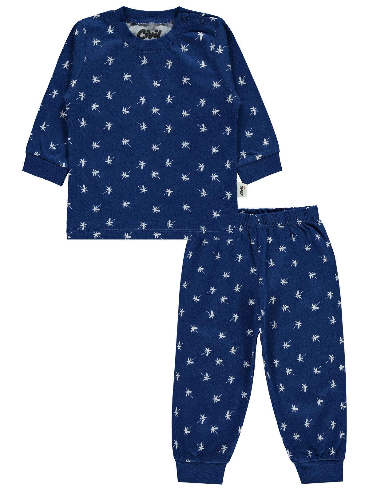 Civil Baby Erkek Bebek Pijama Takımı 6-18 Ay Lacivert