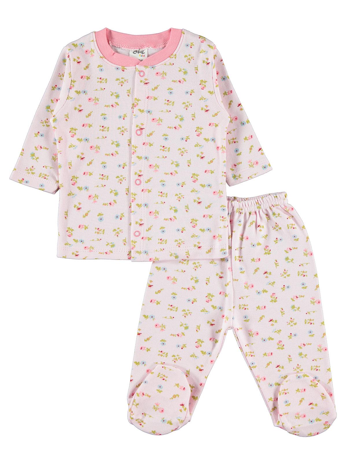 Civil Baby Kız Bebek Pijama Takımı 3-6 Ay Pembe