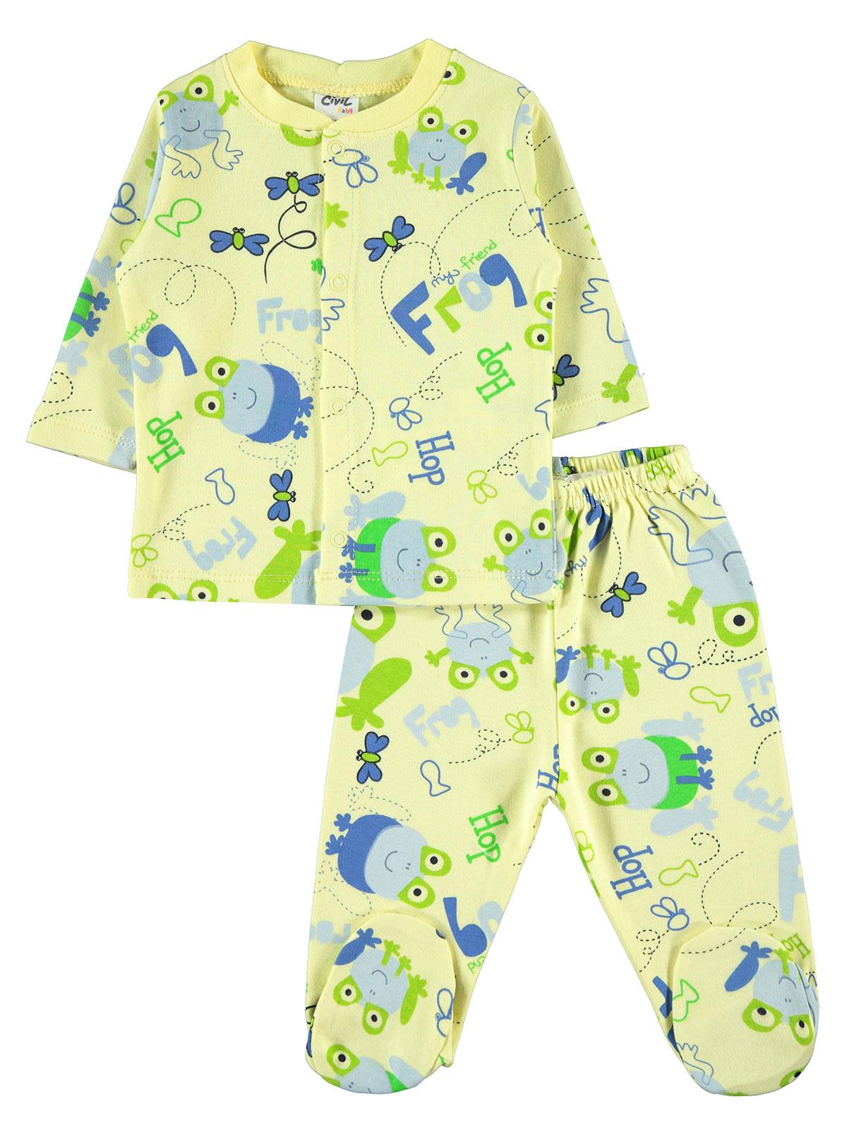 Civil Baby Bebek Pijama Takımı 3-6 Ay Sarı