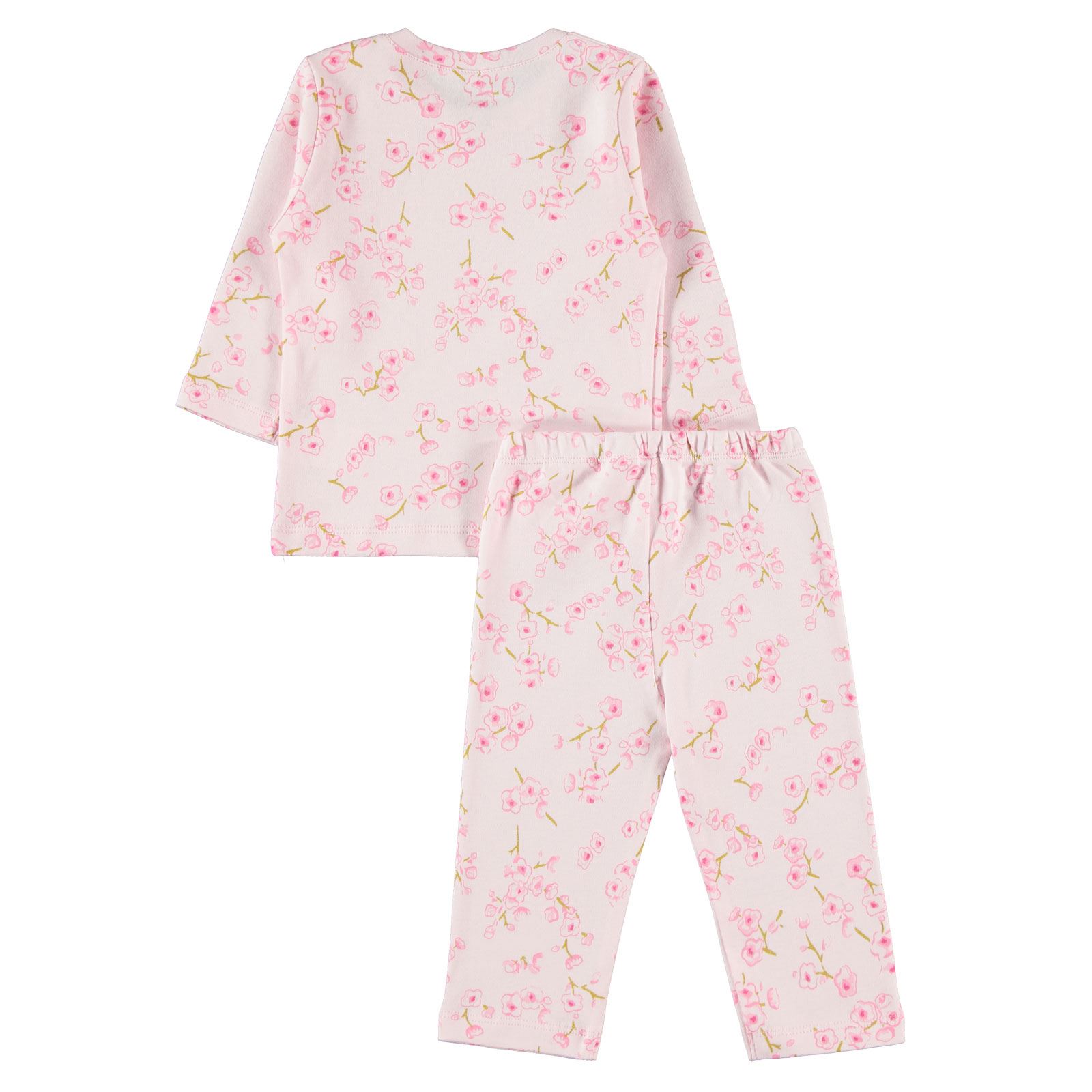 Kujju Kız Bebek Pijama Takımı 6-18 Ay Pembe