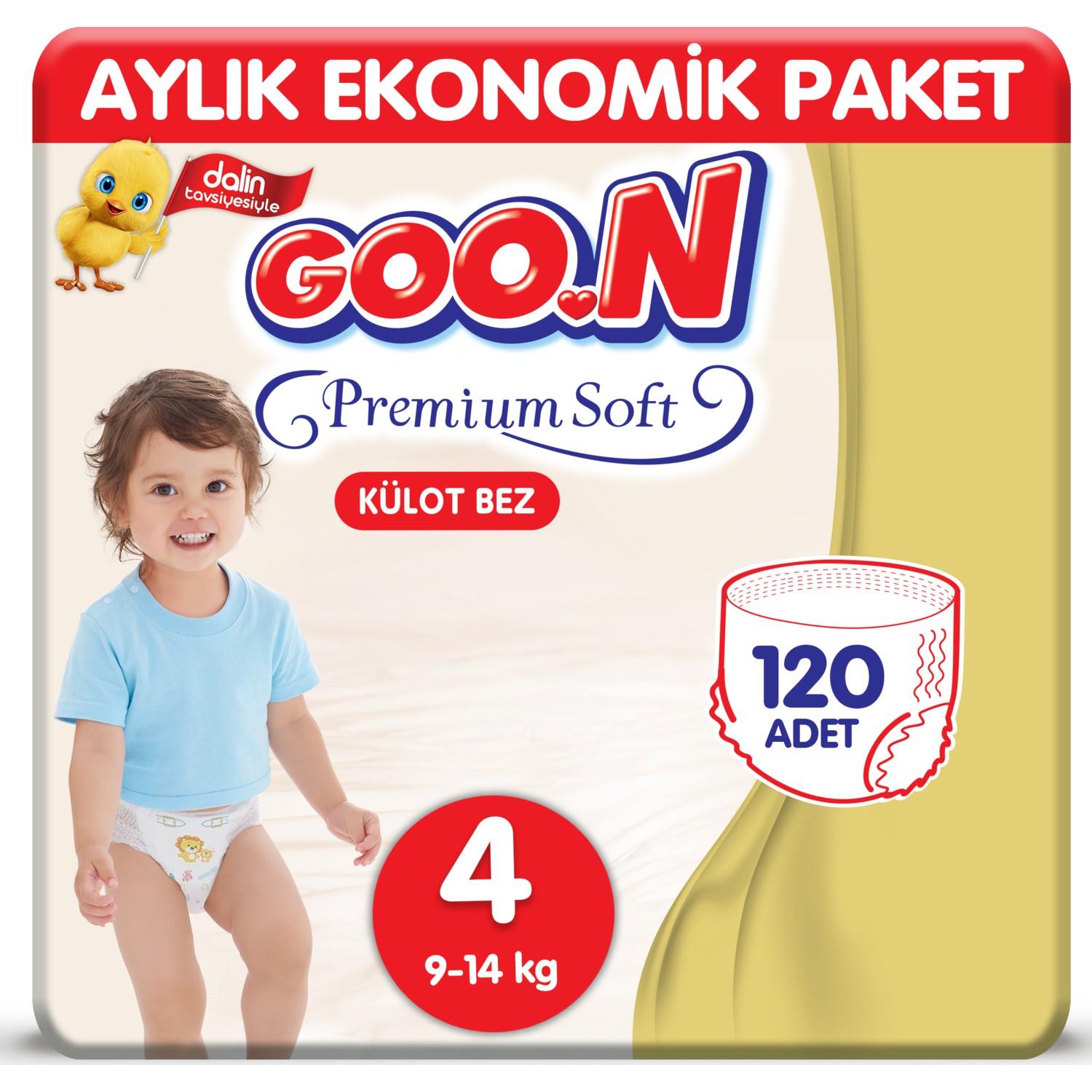 Goon Premium Soft Eko Külot Bebek Bezi 4 Beden 120 Adet Aylık Fırsat Paketi