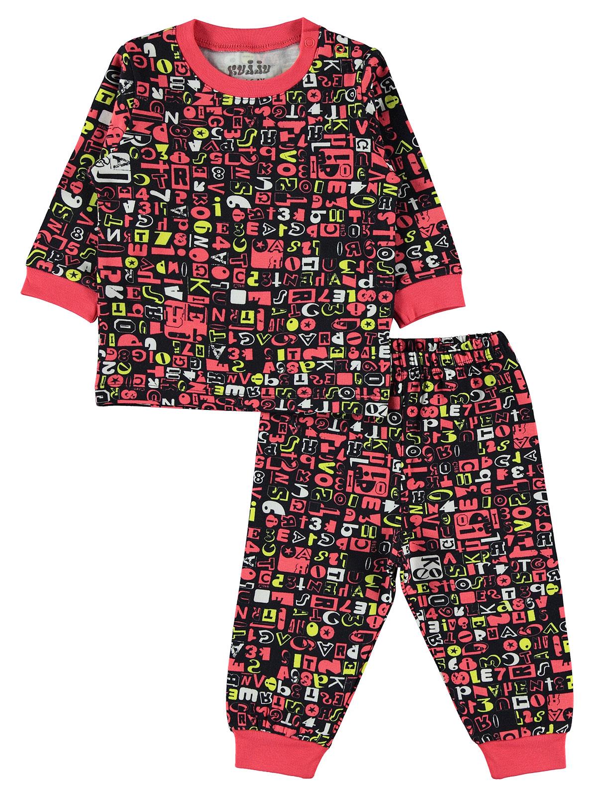 Kujju Bebek Pijama Takımı 6-18 Ay Siyah