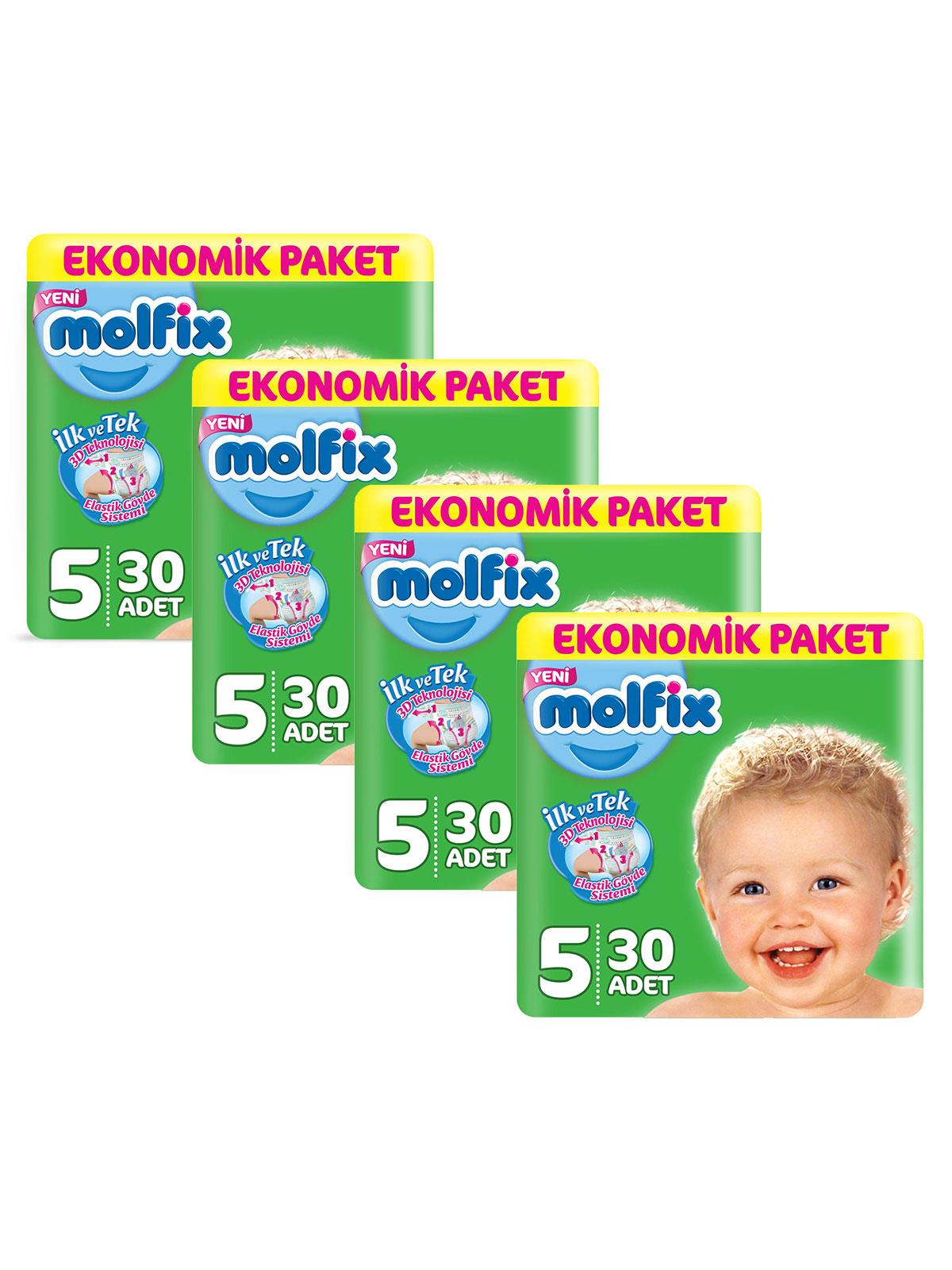 Molfix 3D Bebek Bezi 5 Beden Junior Eko Fırsat Paketi 120 Adet