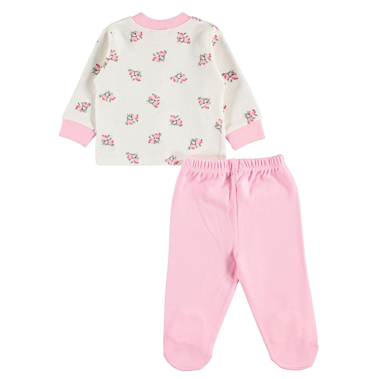 Civil Baby Kız Bebek Pijama Takımı 0-6 Ay Pembe