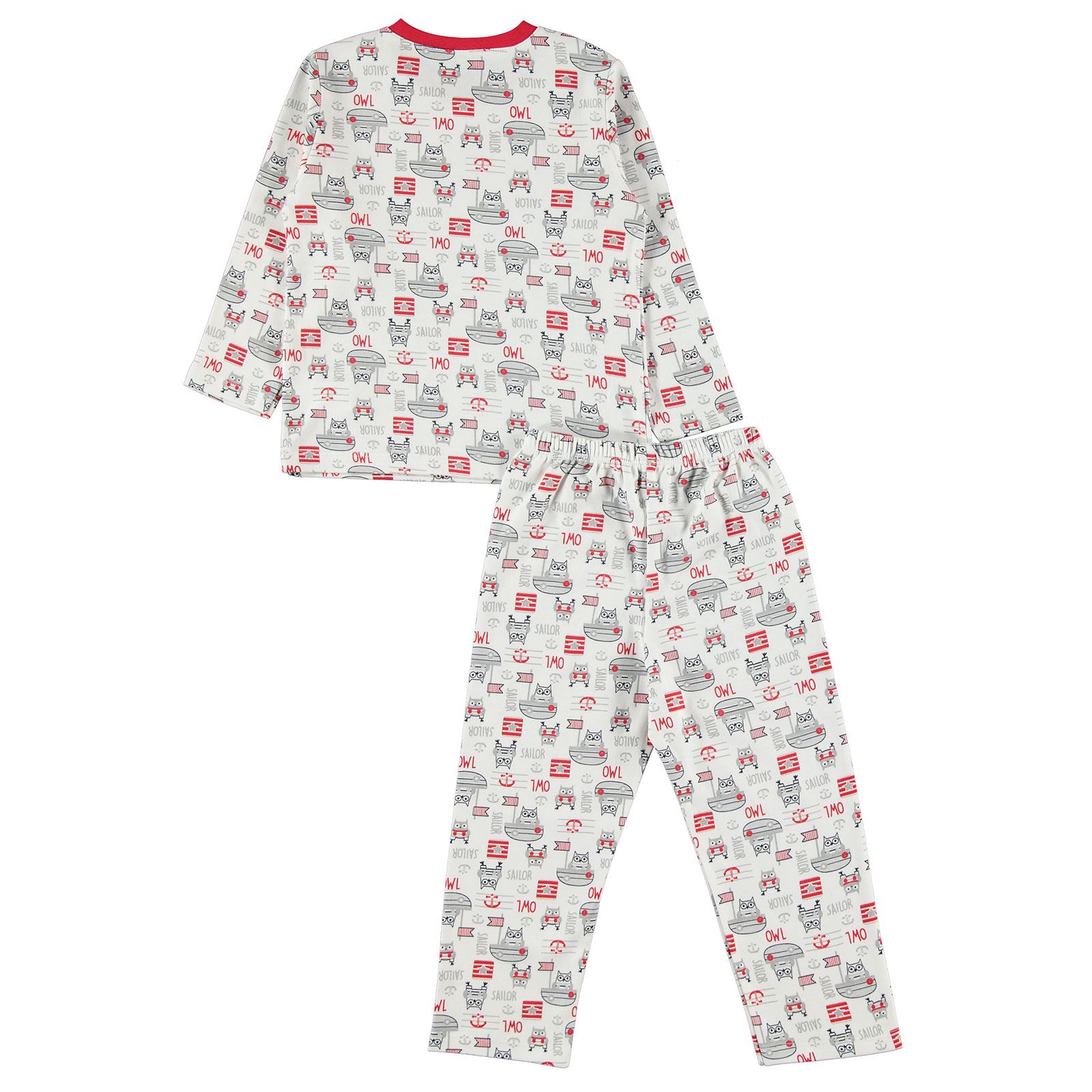 Cvl Erkek Çocuk Pijama Takımı 2-5 Yaş Gri
