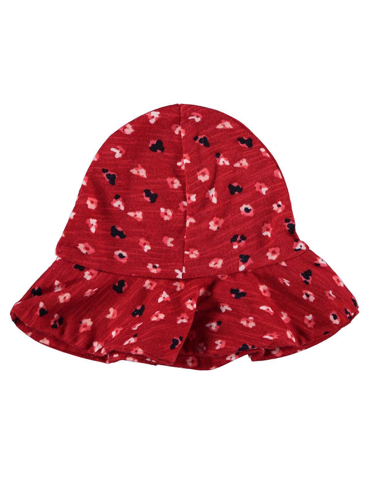 Albimama Kız Bebek Şapka 0-6 Ay Kırmızı