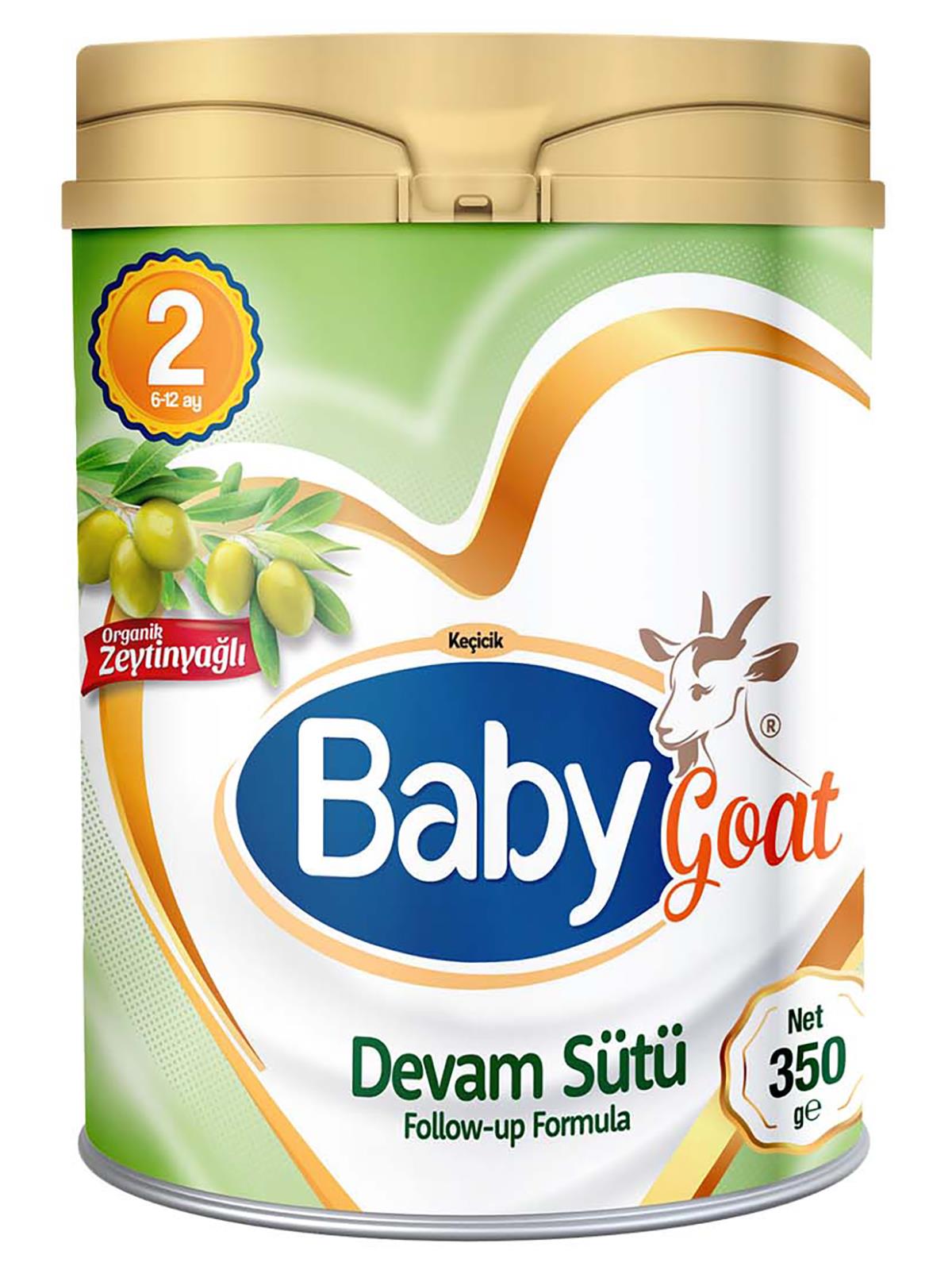 Baby Goat 2 Keçi Sütü Bazlı Organik Zeytinyağlı Bebek Sütü 350 gr