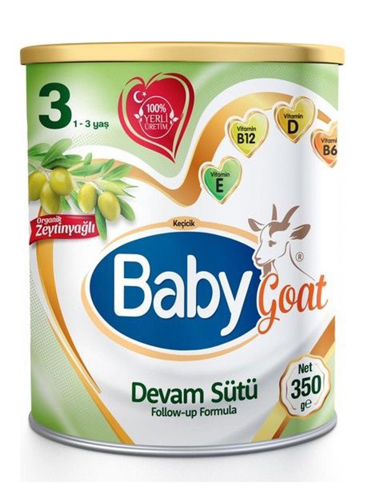 Baby Goat 3 Keçi Sütü Bazlı Organik Zeytinyağlı Bebek Sütü 350 gr