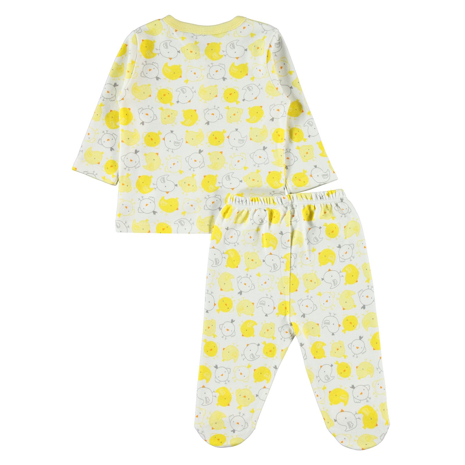 Kujju Bebek Pijama Takımı 3-6 Ay Sarı