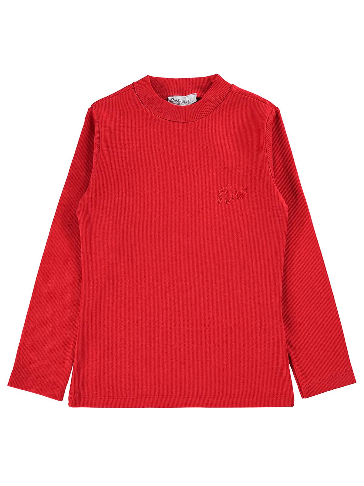 Cvl Kız Çocuk Sweatshirt 6-9 Yaş Kırmızı