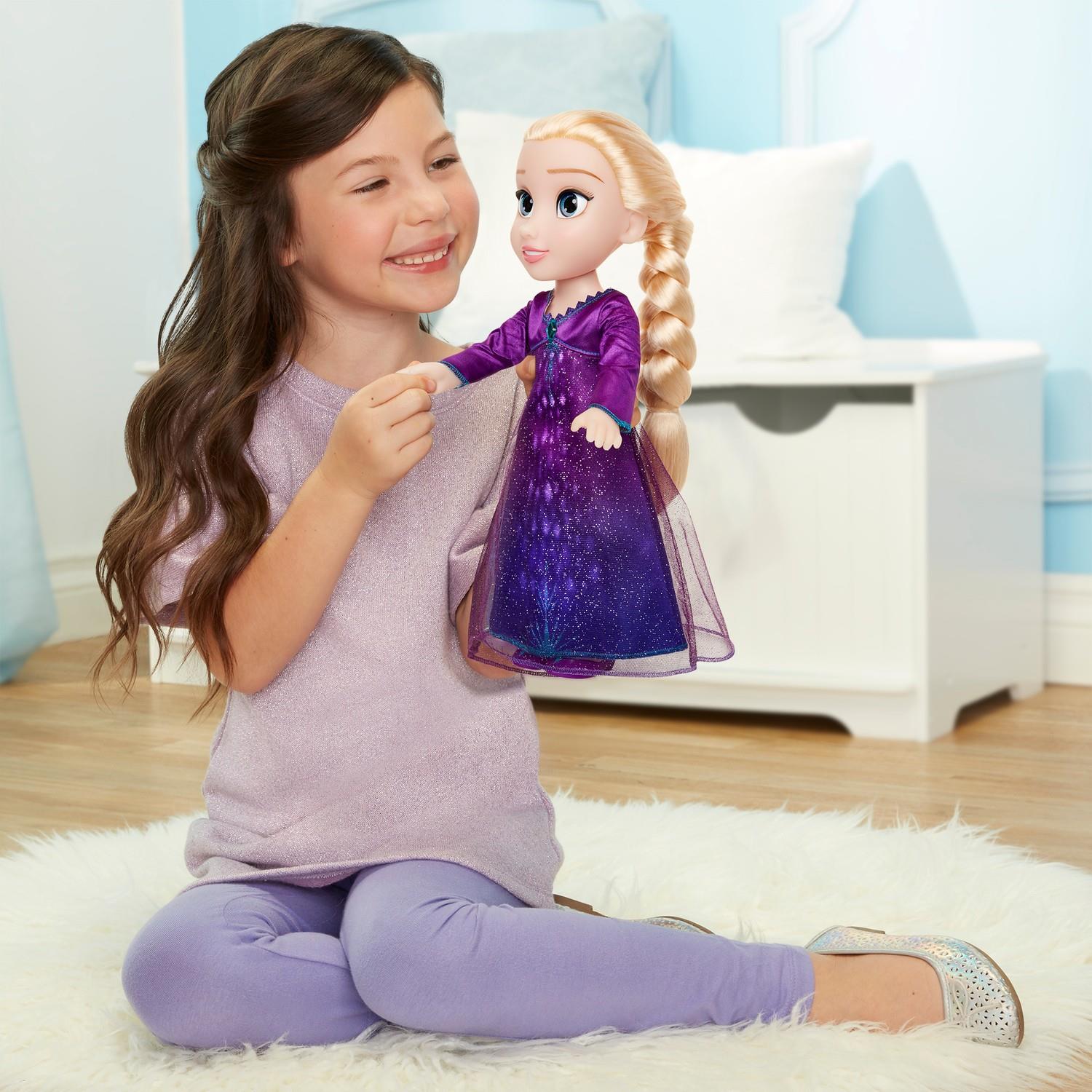 Disney Frozen 2 Müzikli ve Işıklı Elsa 35 cm Mor