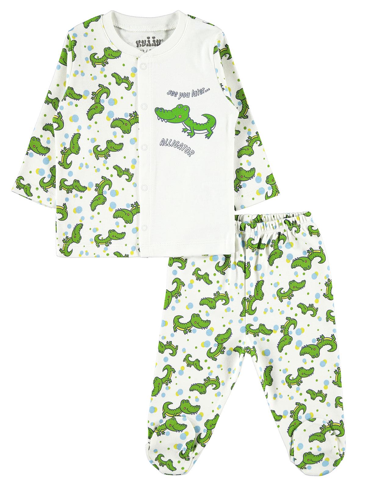 Civil Baby Erkek Bebek Pijama Takımı 3-6 Ay Ekru
