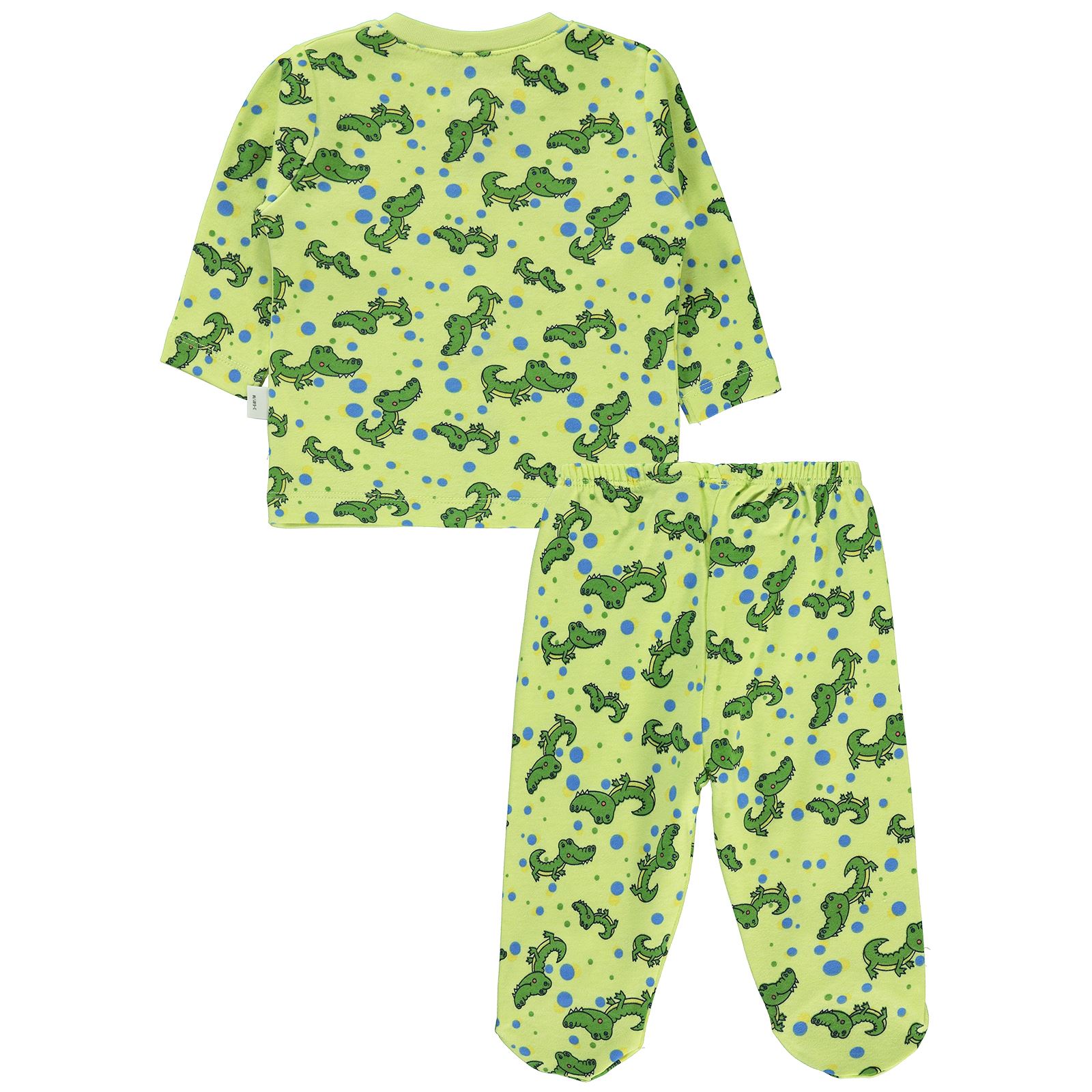 Civil Baby Erkek Bebek Pijama Takımı 3-6 Ay Yeşil