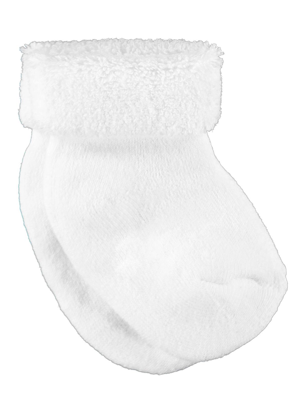 Olay Kız Bebek Havlu Çorap 6-36 Ay Beyaz