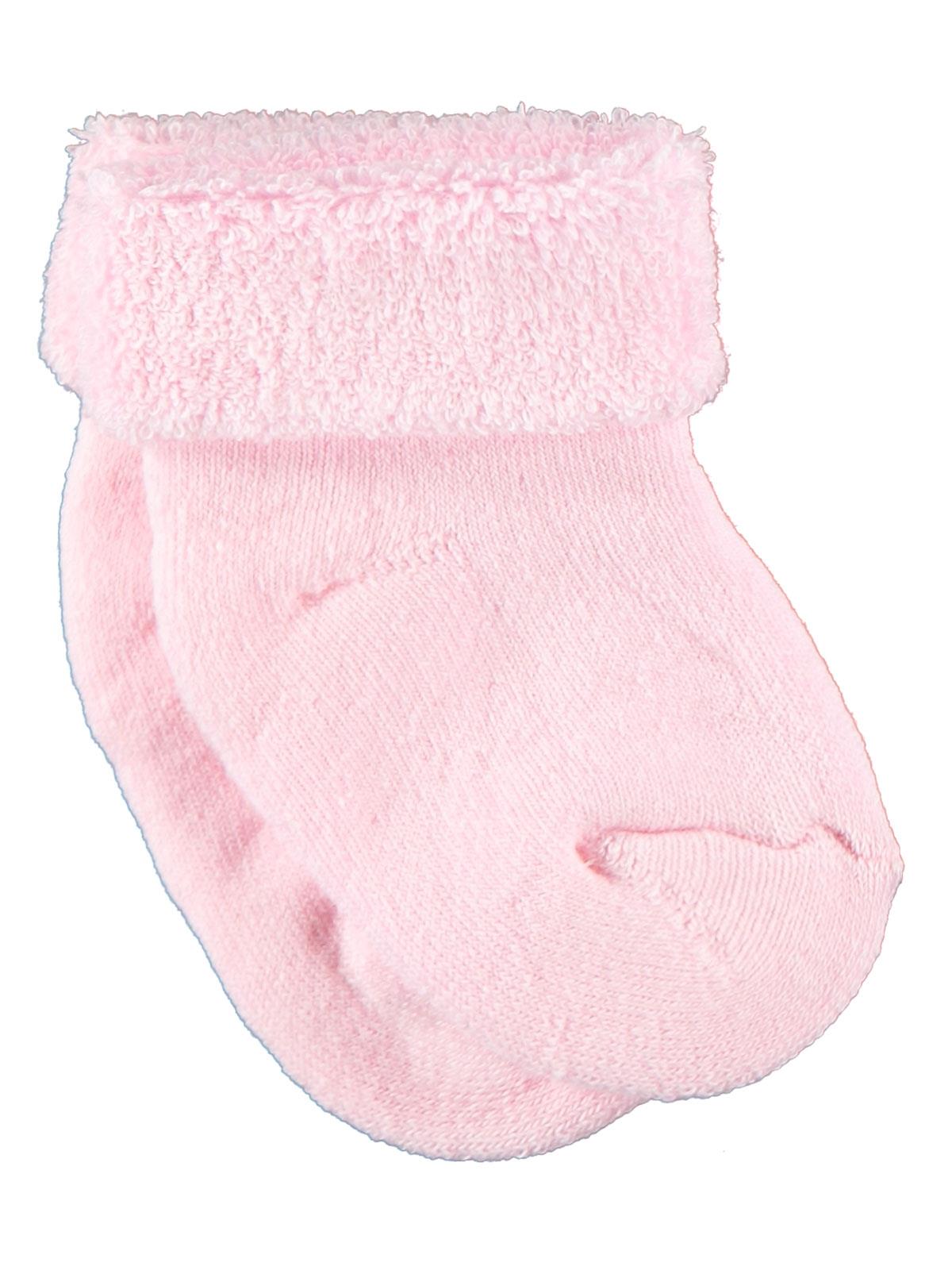 Olay Kız Bebek Havlu Çorap 6-36 Ay Pembe