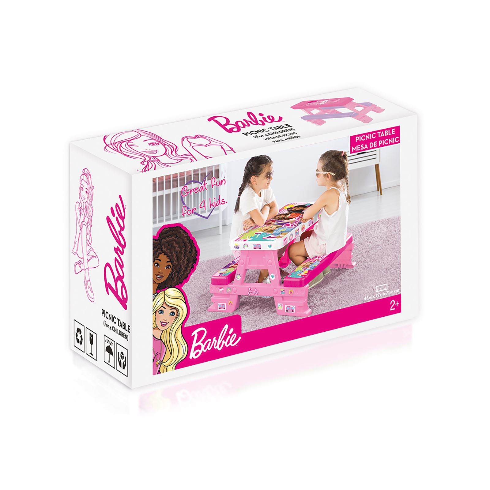 Barbie Piknik Masası Pembe