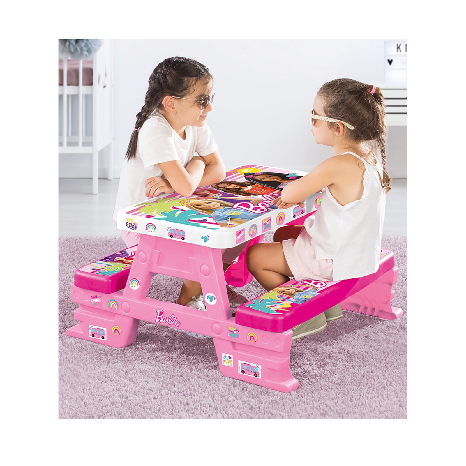 Barbie Piknik Masası Pembe