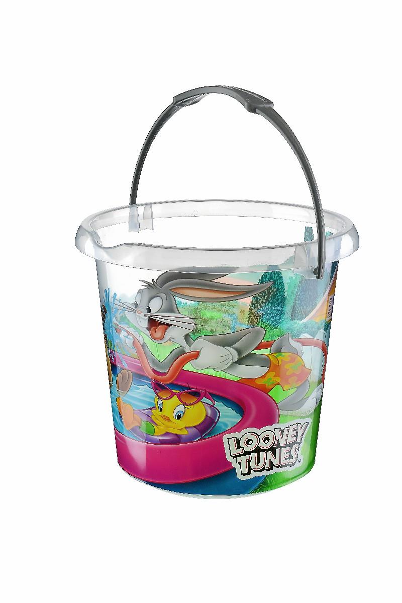 Tuffex -  Looney Tunes Lisanslı Banyo Kovası Şeffaf