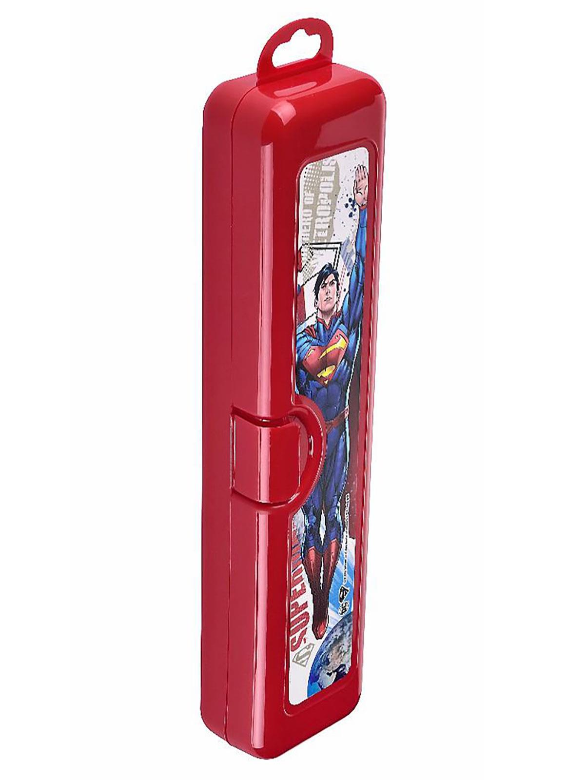 Tuffex -  Superman Lisanslı Diş Fırçalık ve Çok Amaçlı Kutu Kırmızı