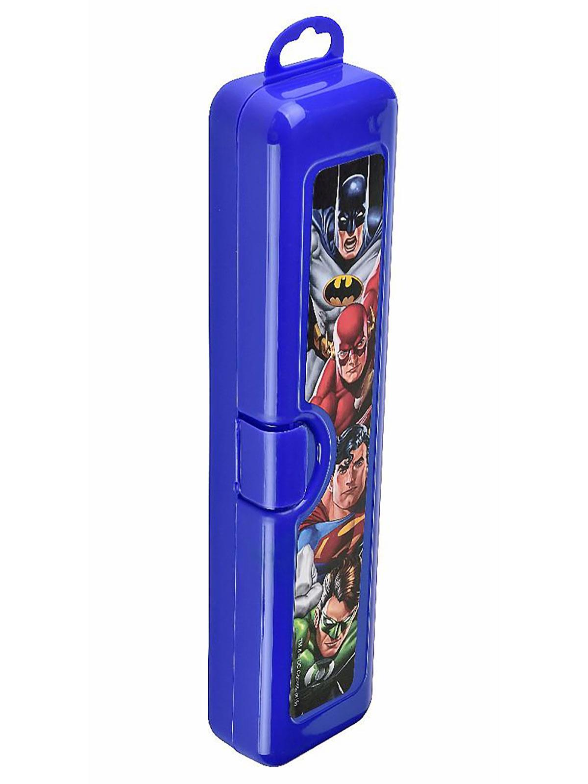 Tuffex -  Justice League Lisanslı Diş Fırçalık ve Çok Amaçlı Kutu Mavi